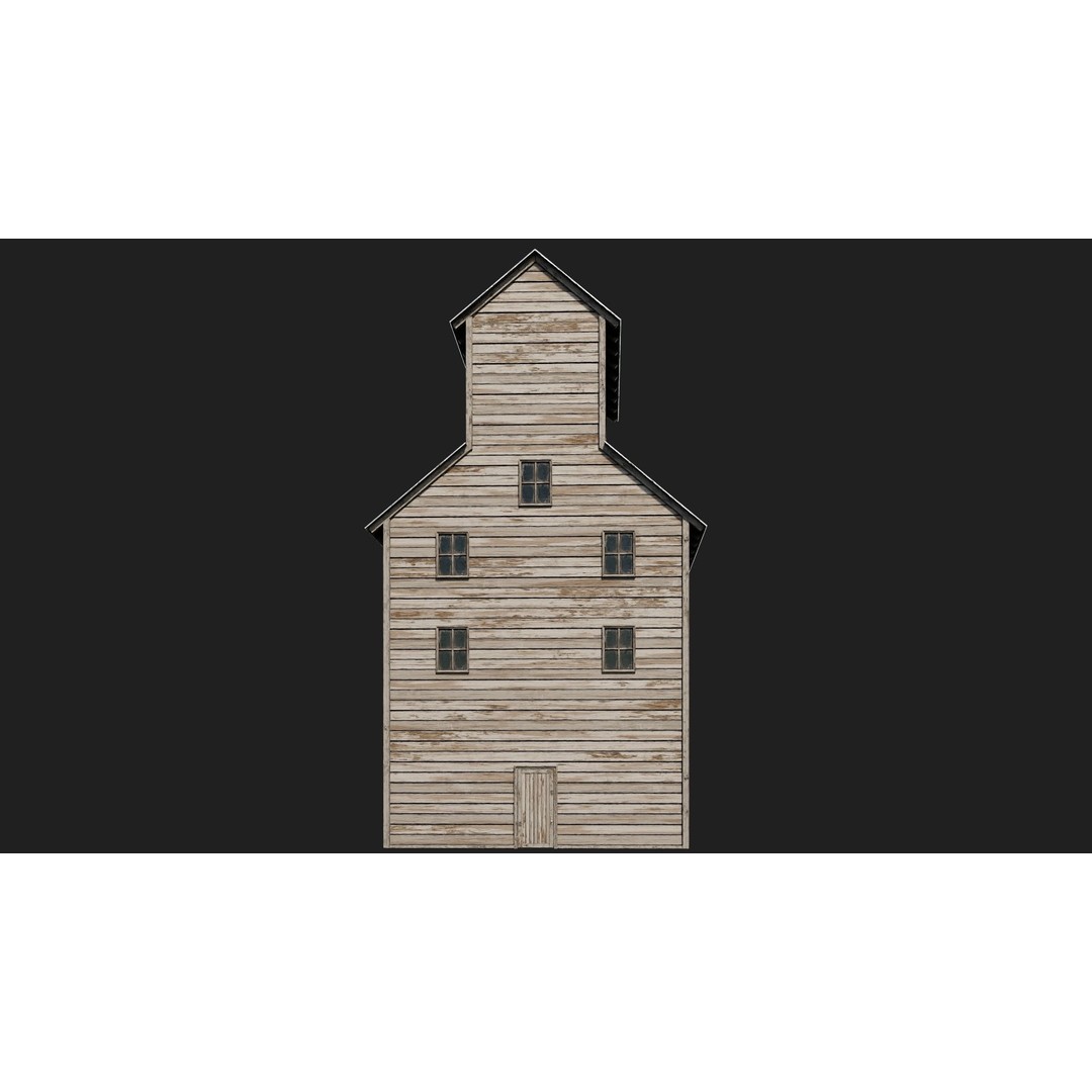 Farm Buildings 3D Model – Low Poly Game Ready PBR Asset, FBX, OBJ - View 11