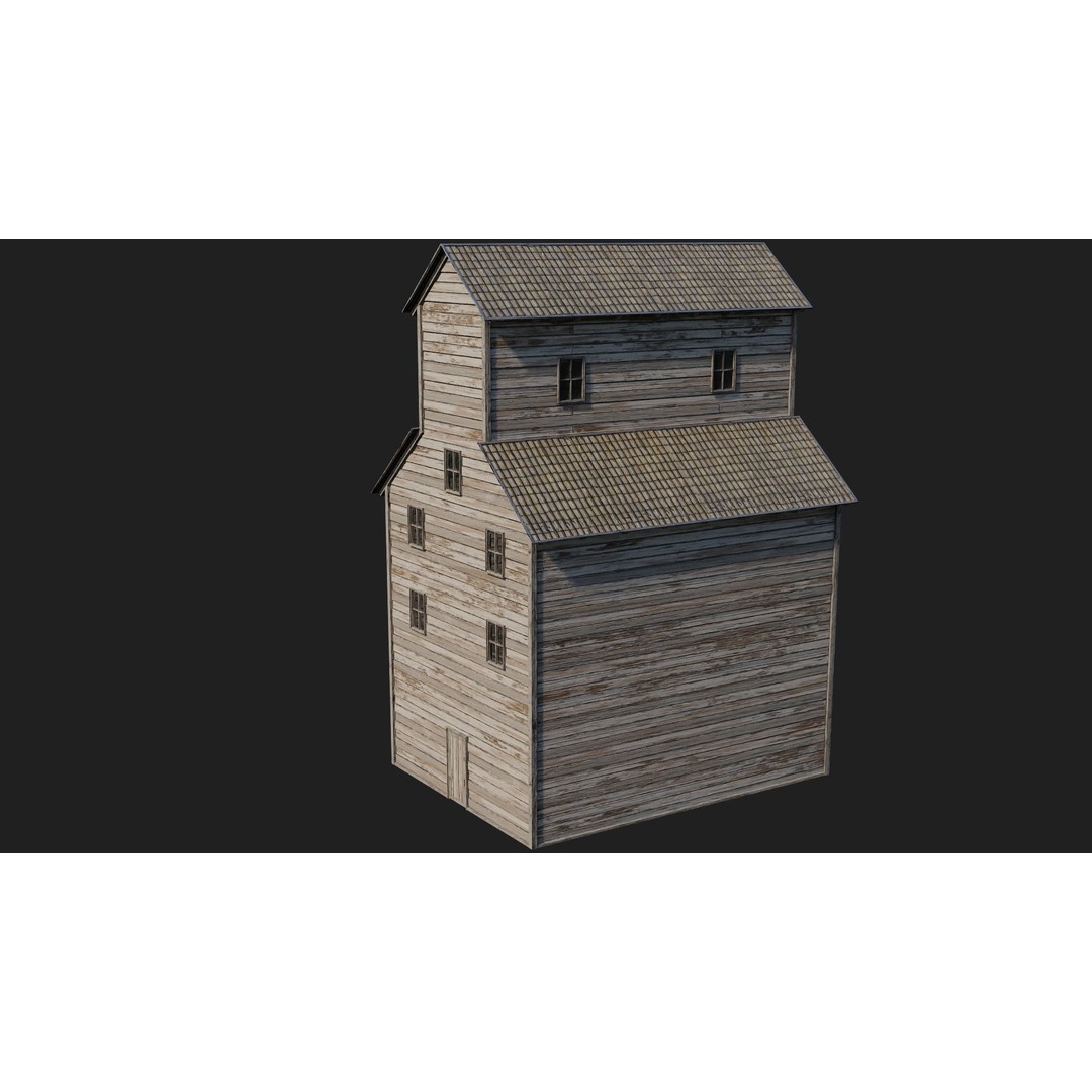 Farm Buildings 3D Model – Low Poly Game Ready PBR Asset, FBX, OBJ - View 16
