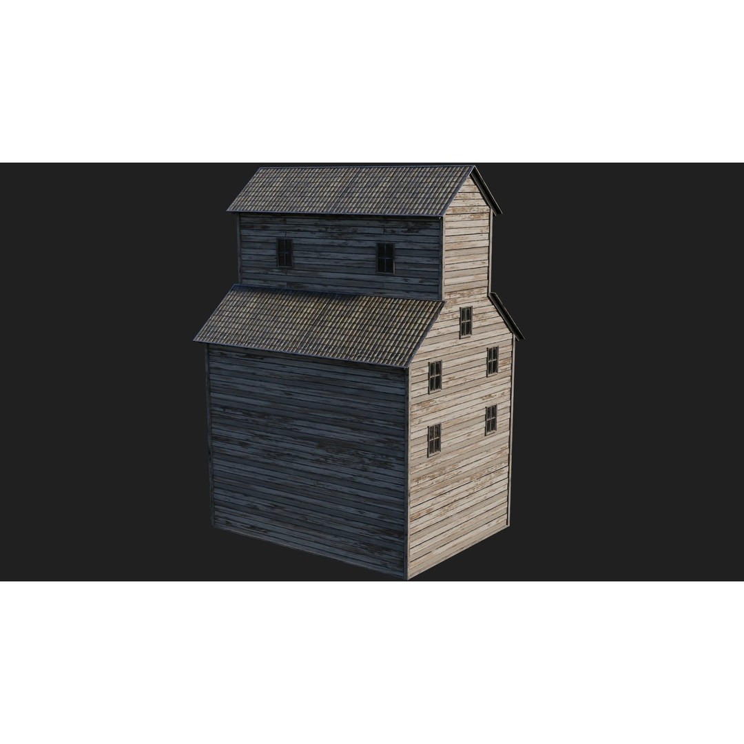 Farm Buildings 3D Model – Low Poly Game Ready PBR Asset, FBX, OBJ - View 17
