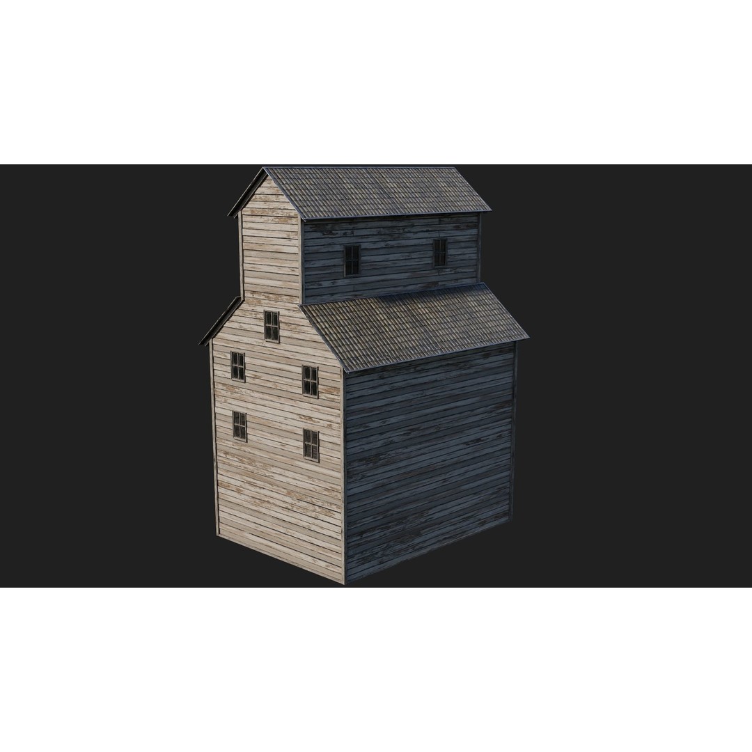 Farm Buildings 3D Model – Low Poly Game Ready PBR Asset, FBX, OBJ - View 18