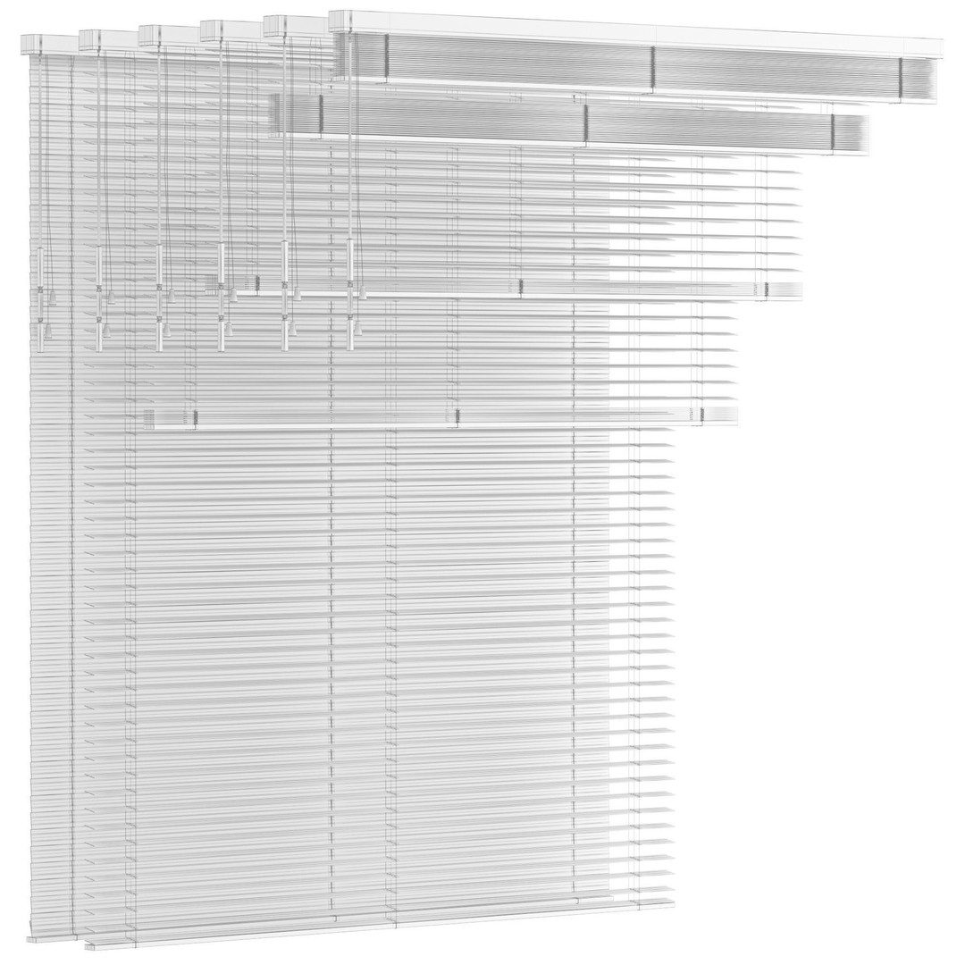 Wooden Venetian Blinds 3D Model – Bandalux Design, PBR Textures, FBX - View 8