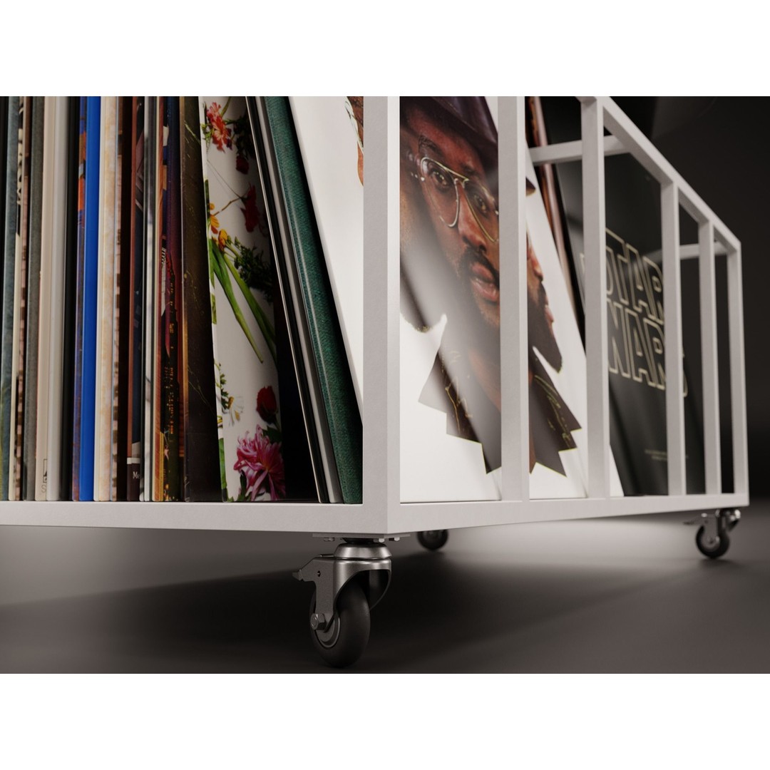 Vinyl Storage 3D Model – Realistic Cabinet with 5 Color Variations, Blender - View 12