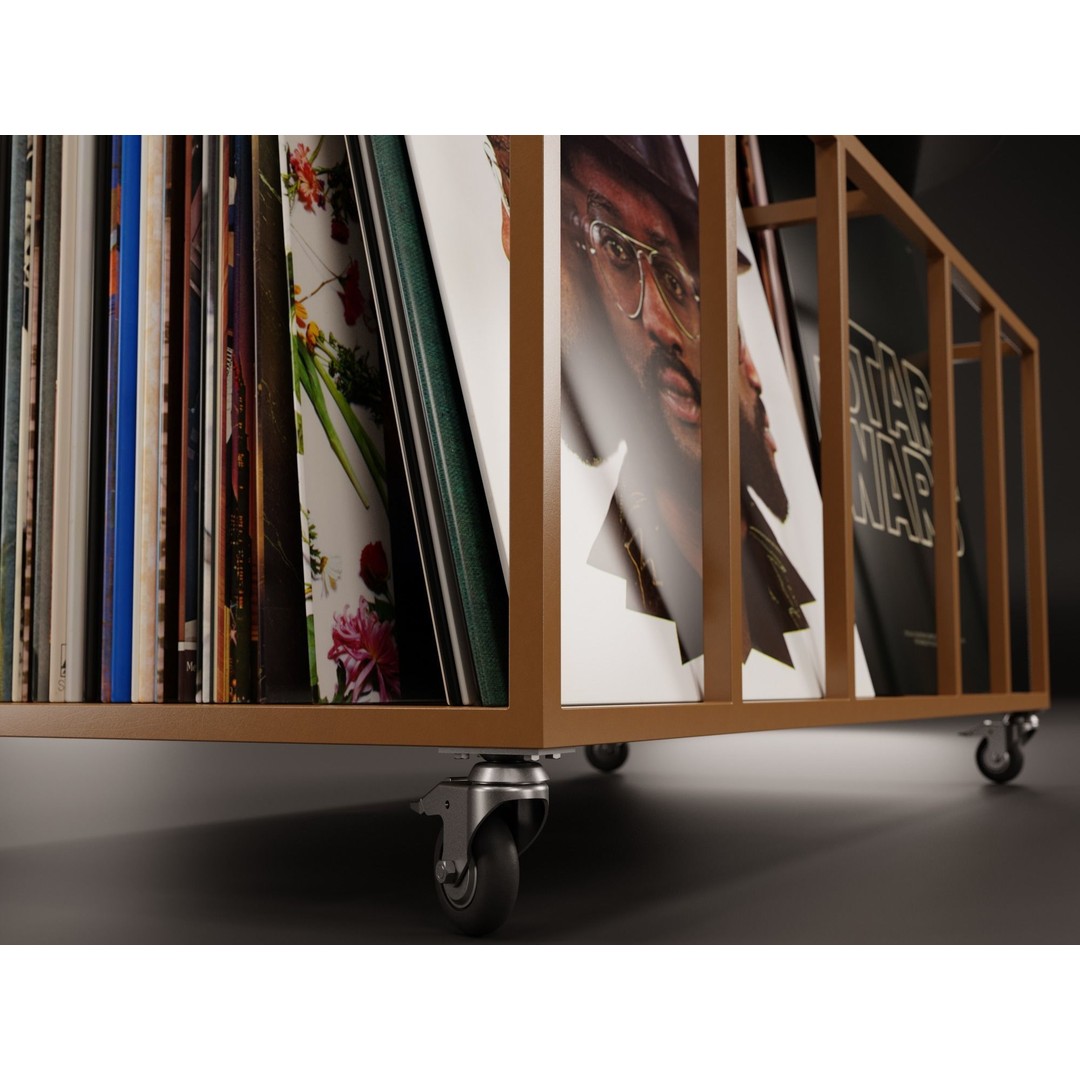 Vinyl Storage 3D Model – Realistic Cabinet with 5 Color Variations, Blender - View 14