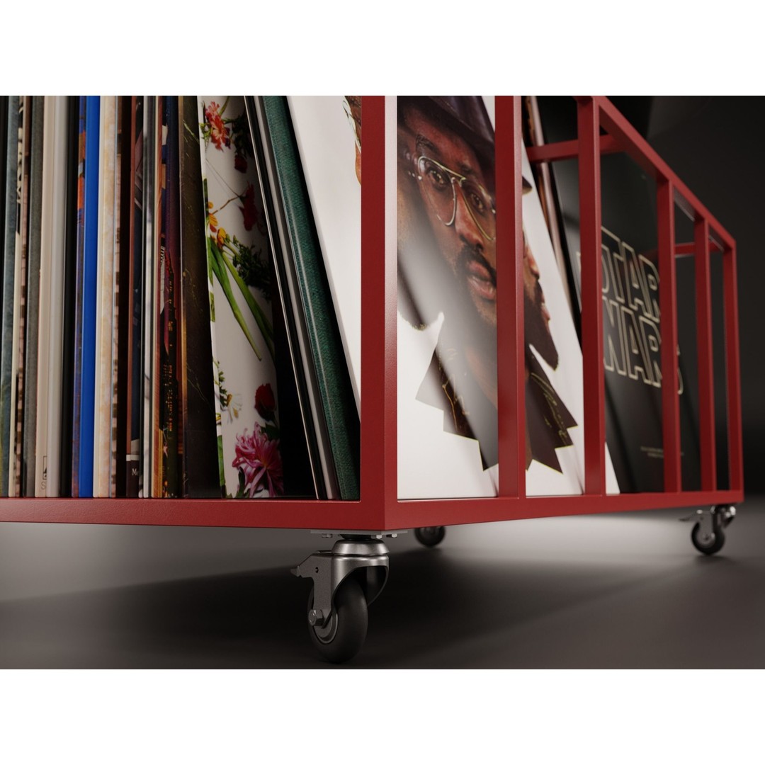 Vinyl Storage 3D Model – Realistic Cabinet with 5 Color Variations, Blender - View 16