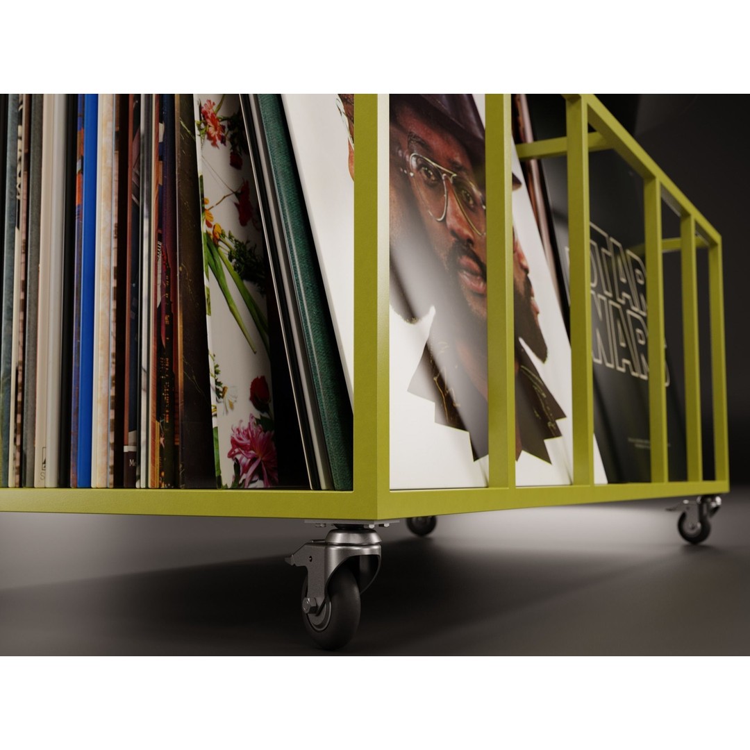 Vinyl Storage 3D Model – Realistic Cabinet with 5 Color Variations, Blender - View 18