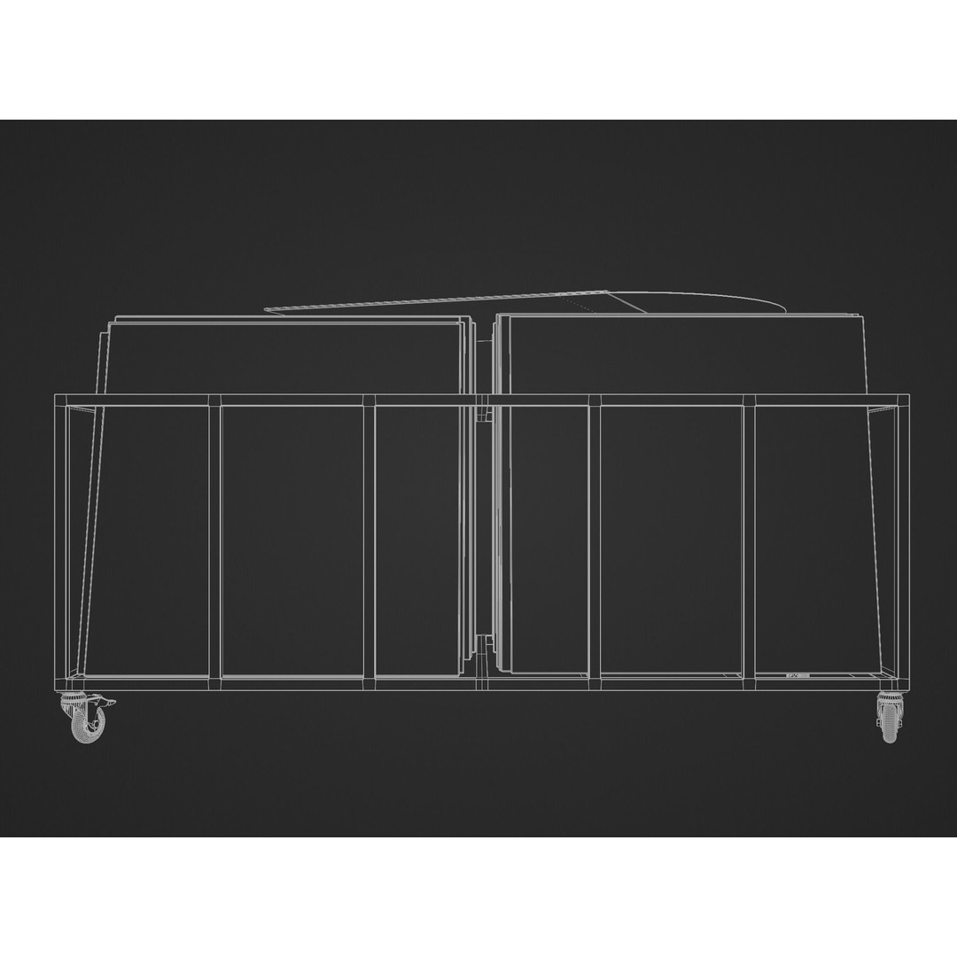 Vinyl Storage 3D Model – Realistic Cabinet with 5 Color Variations, Blender - View 26