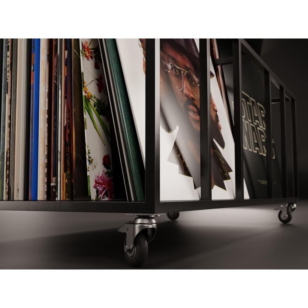 Vinyl Storage 3D Model – Realistic Cabinet with 5 Color Variations, Blender - View 8