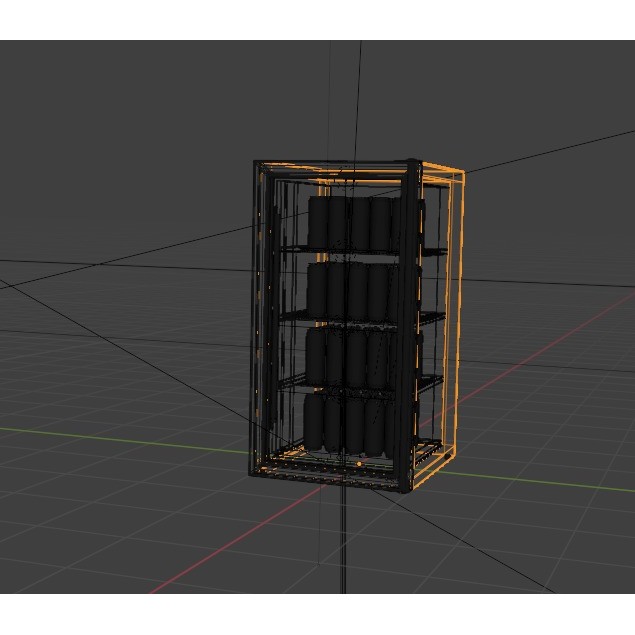 Soda Fridge 3D Model – Realistic Commercial Animation Asset, FBX, OBJ - View 5