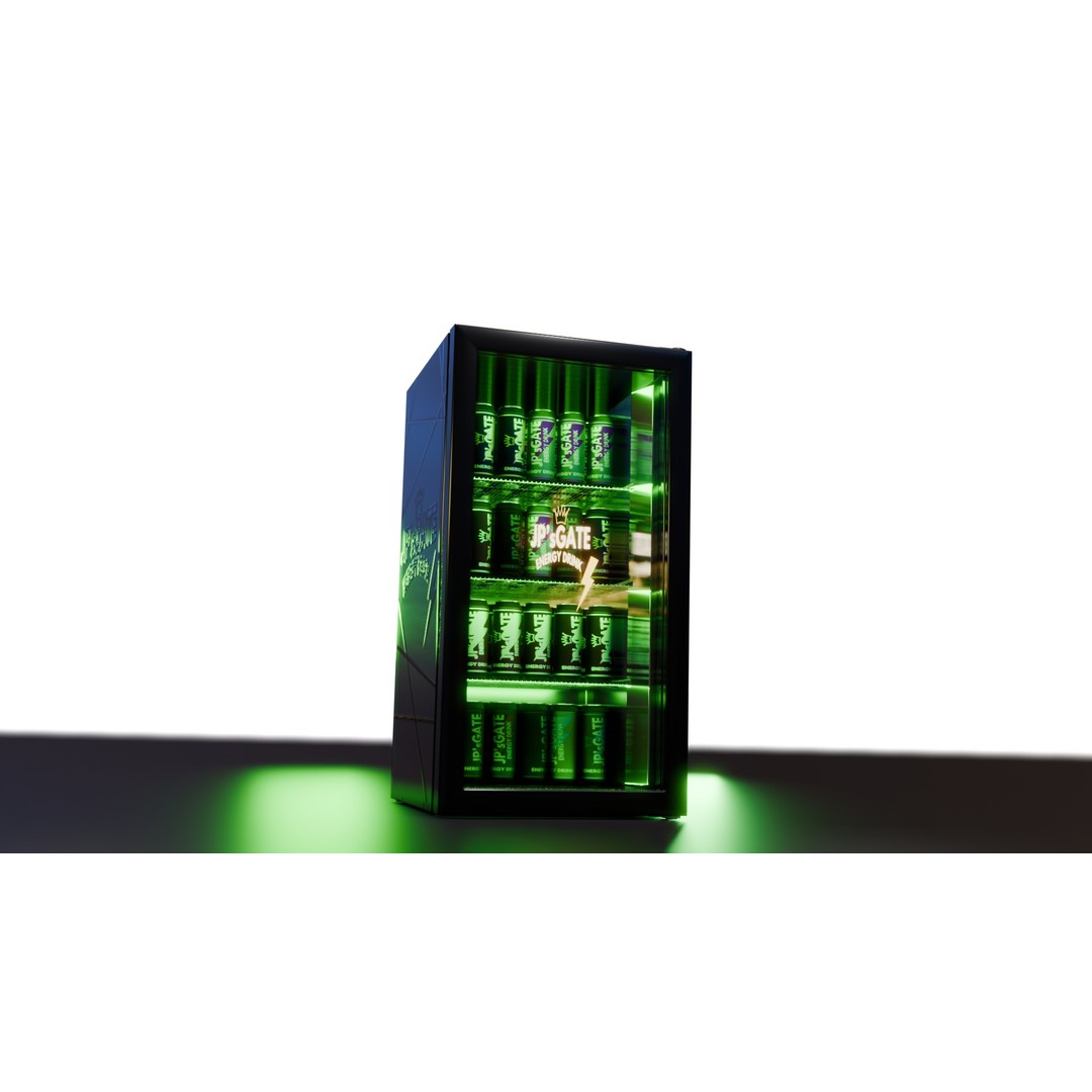 Soda Fridge 3D Model – Realistic Commercial Animation Asset, FBX, OBJ - View 7
