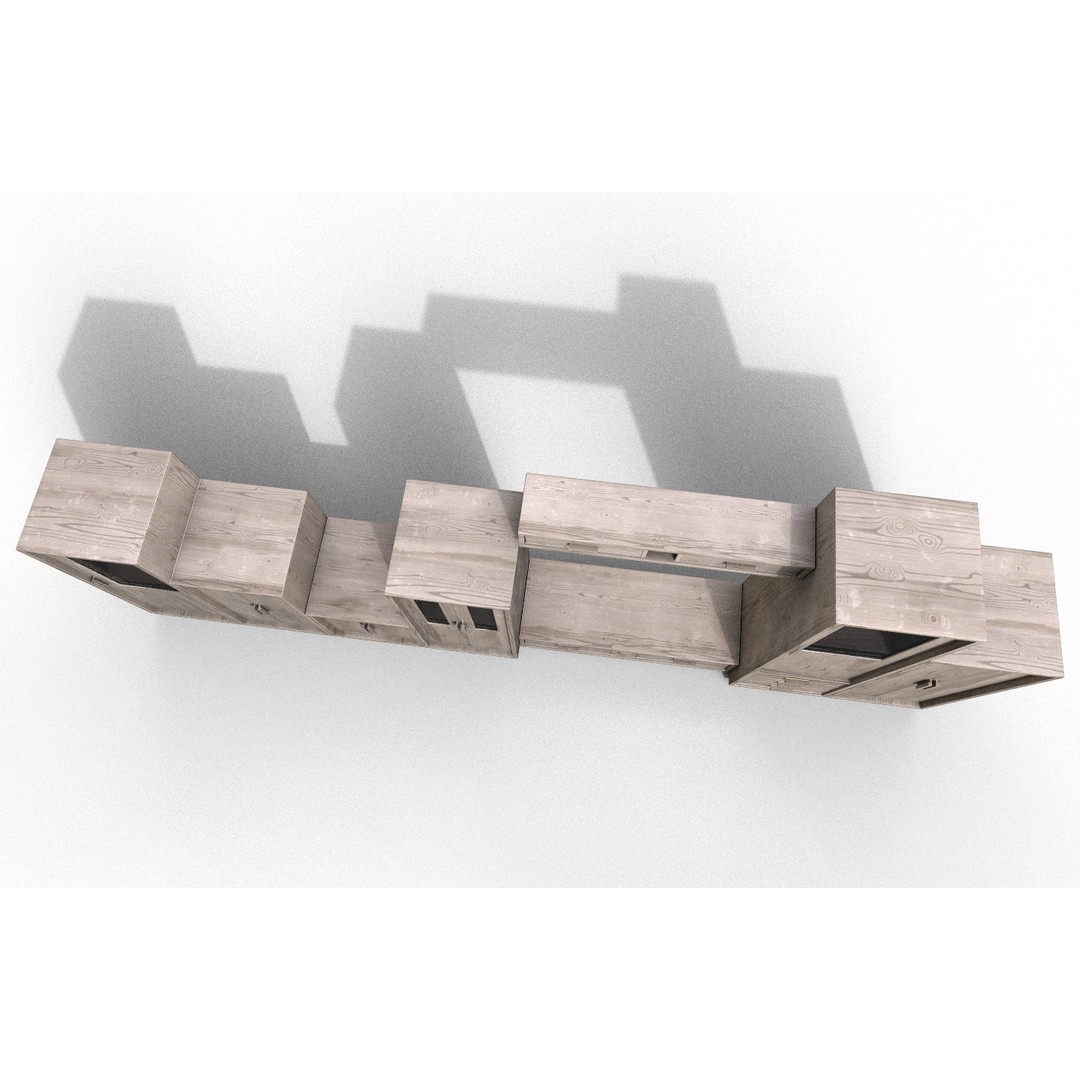Modern Furniture Set 3D Model – Low Poly Game-Ready Asset, FBX, OBJ - View 9