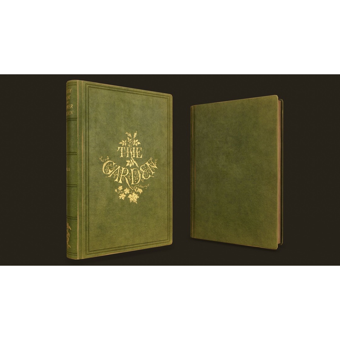 Old Books 3D Model – Low Poly Game Ready Asset, FBX, OBJ - View 6