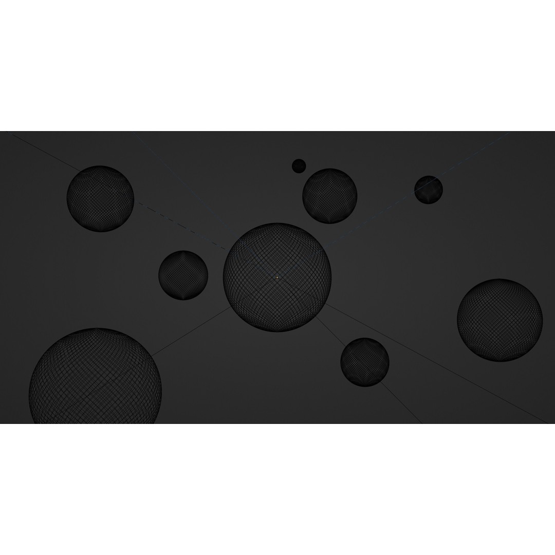 Bubbles 3D Model – Low Poly PBR Asset for Various Uses, Blender, FBX - View 5