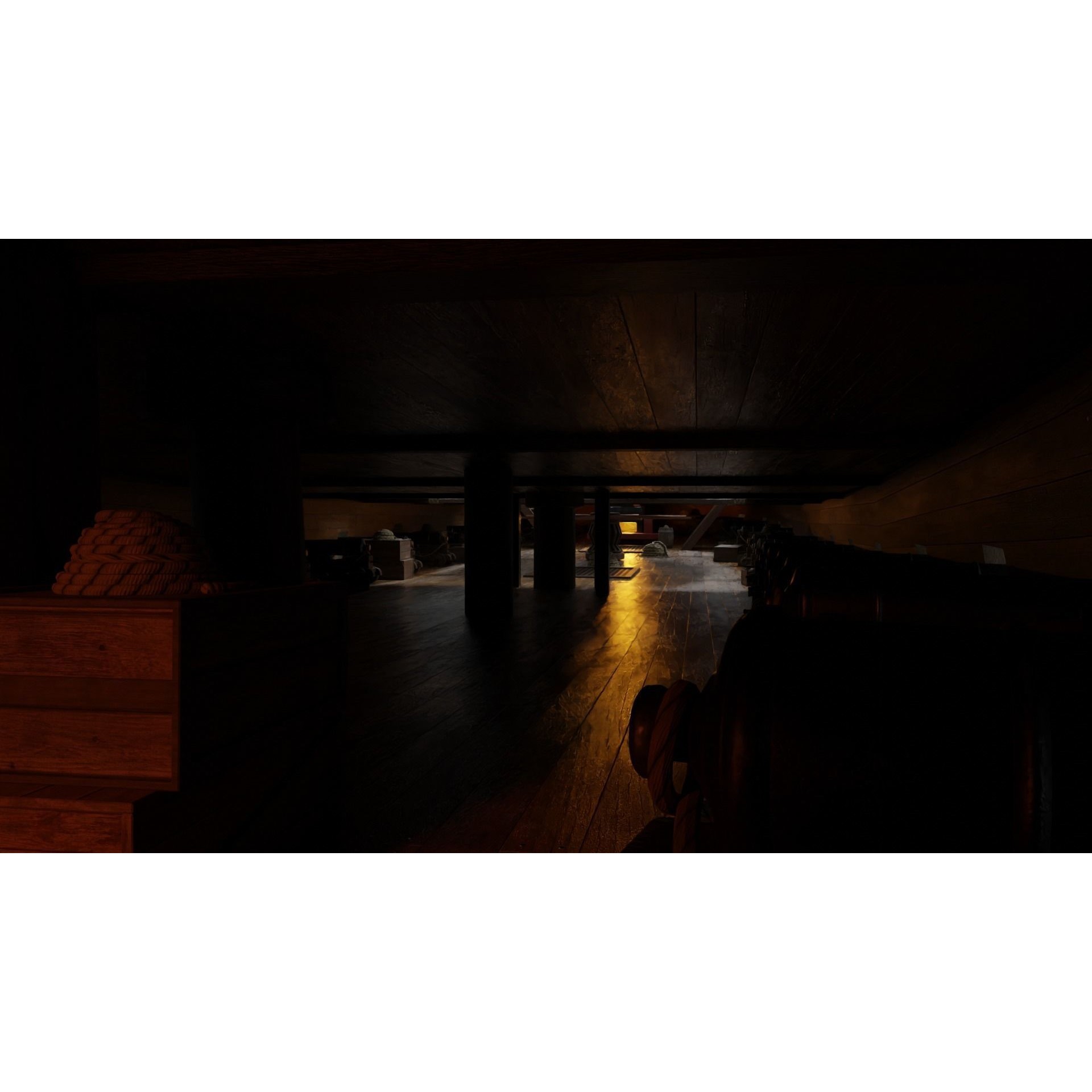 Endeavour Sailing Frigate - PBR Game-Ready 3D Model - View 22