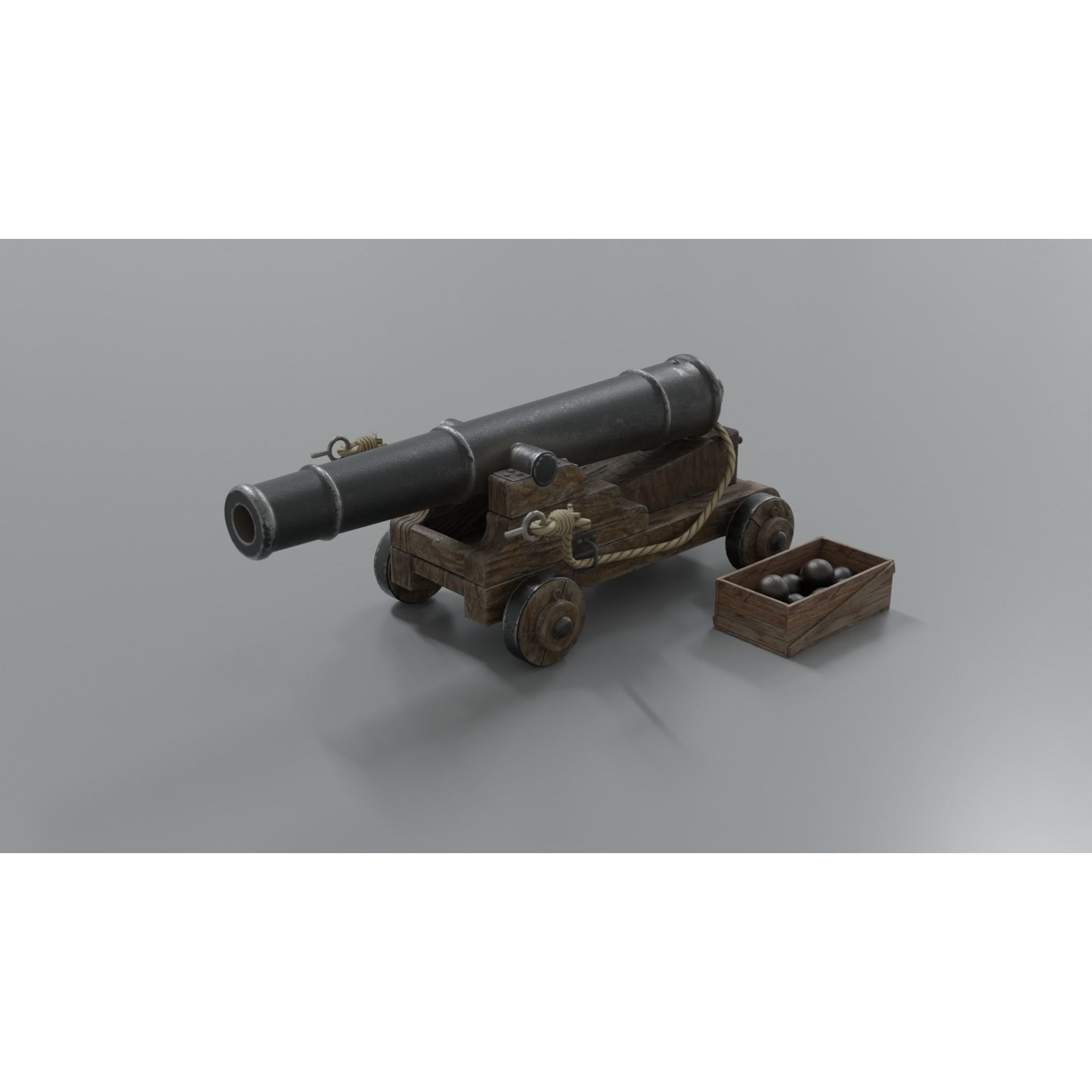 Endeavour Sailing Frigate - PBR Game-Ready 3D Model - View 29