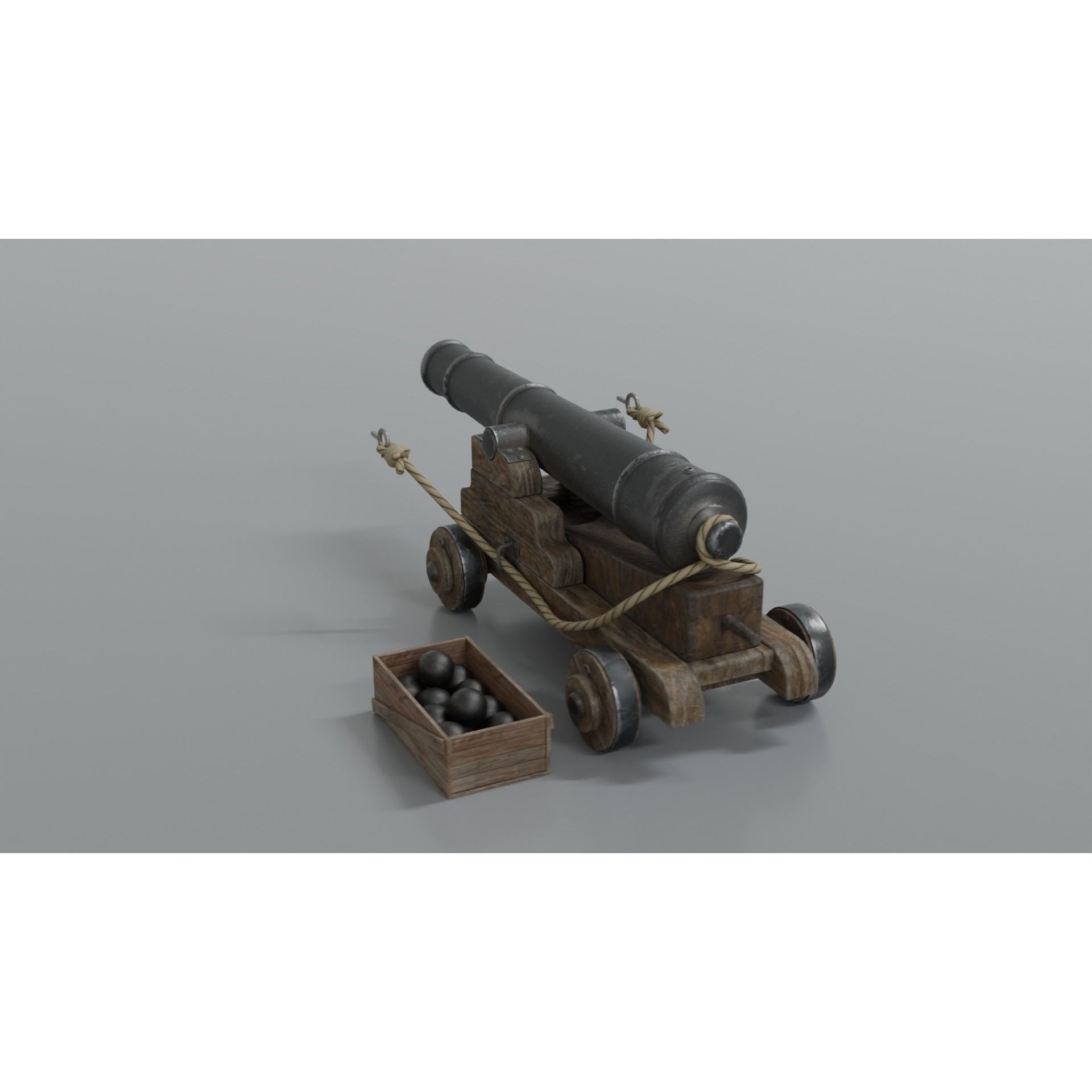 Endeavour Sailing Frigate - PBR Game-Ready 3D Model - View 33