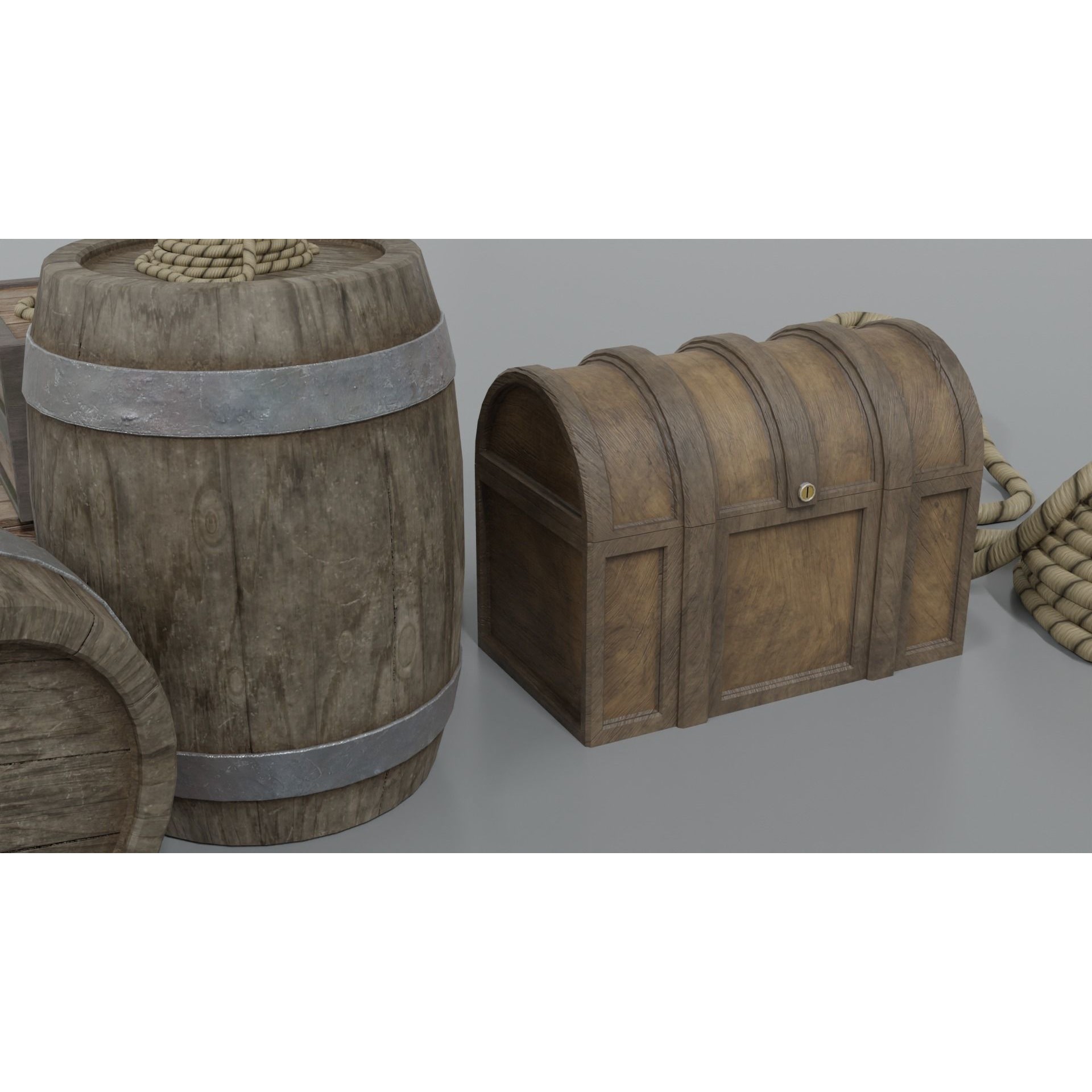 Endeavour Sailing Frigate - PBR Game-Ready 3D Model - View 38