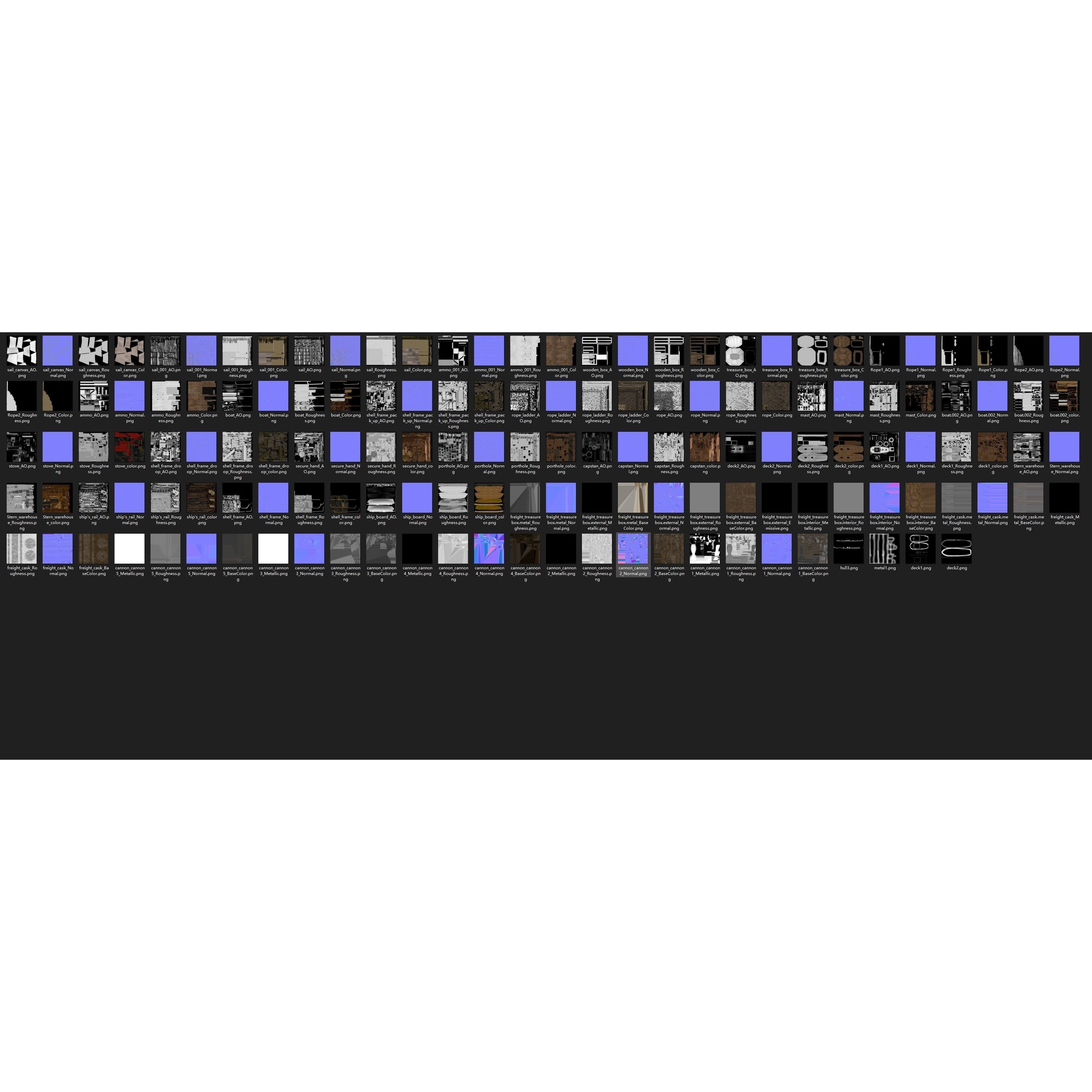 Endeavour Sailing Frigate - PBR Game-Ready 3D Model - View 55