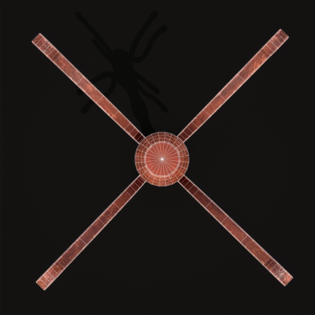 Ornate Wooden Coat Rack 3D Model – Low Poly Game Asset, FBX & OBJ - View 9