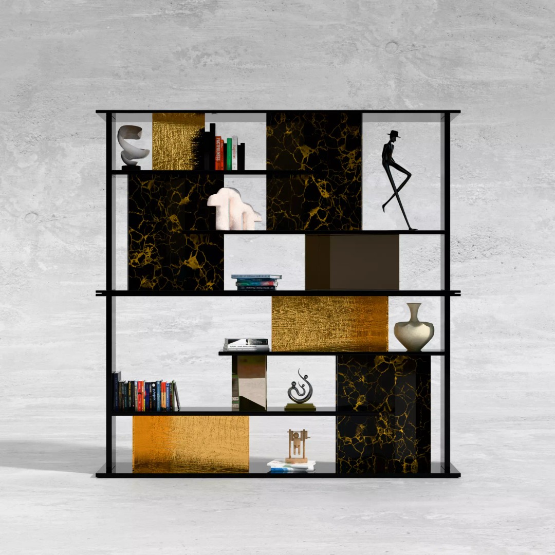 Garrett Bookcase 3D Model – Low Poly PBR Furniture for Interior Design - View 2