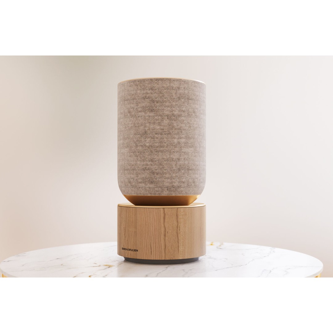 Luxury Bluetooth Speaker 3D Model – Photorealistic Wood & Mesh Design, FBX - View 4