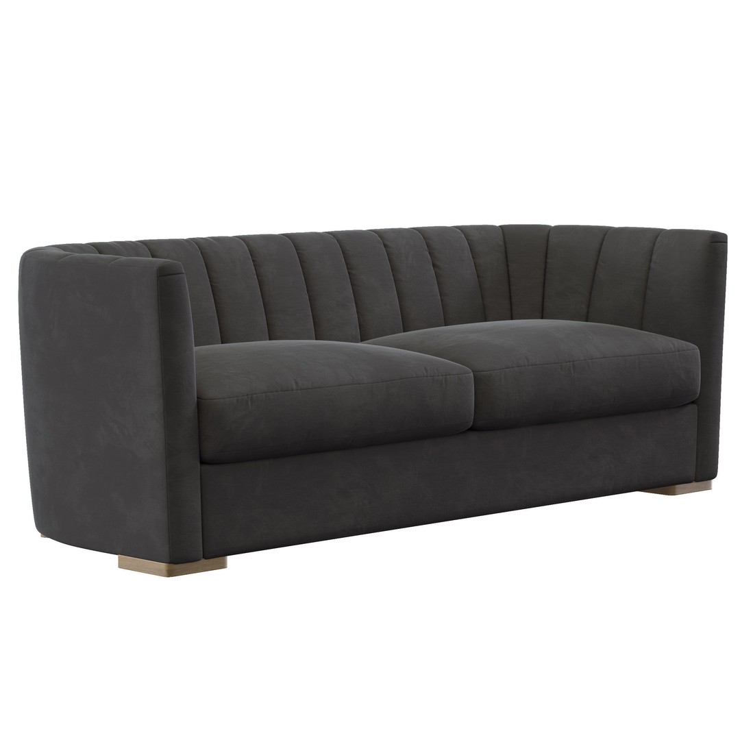 Audrey Sofa 3D Model – High Poly Game-Ready PBR Asset, FBX - View 3