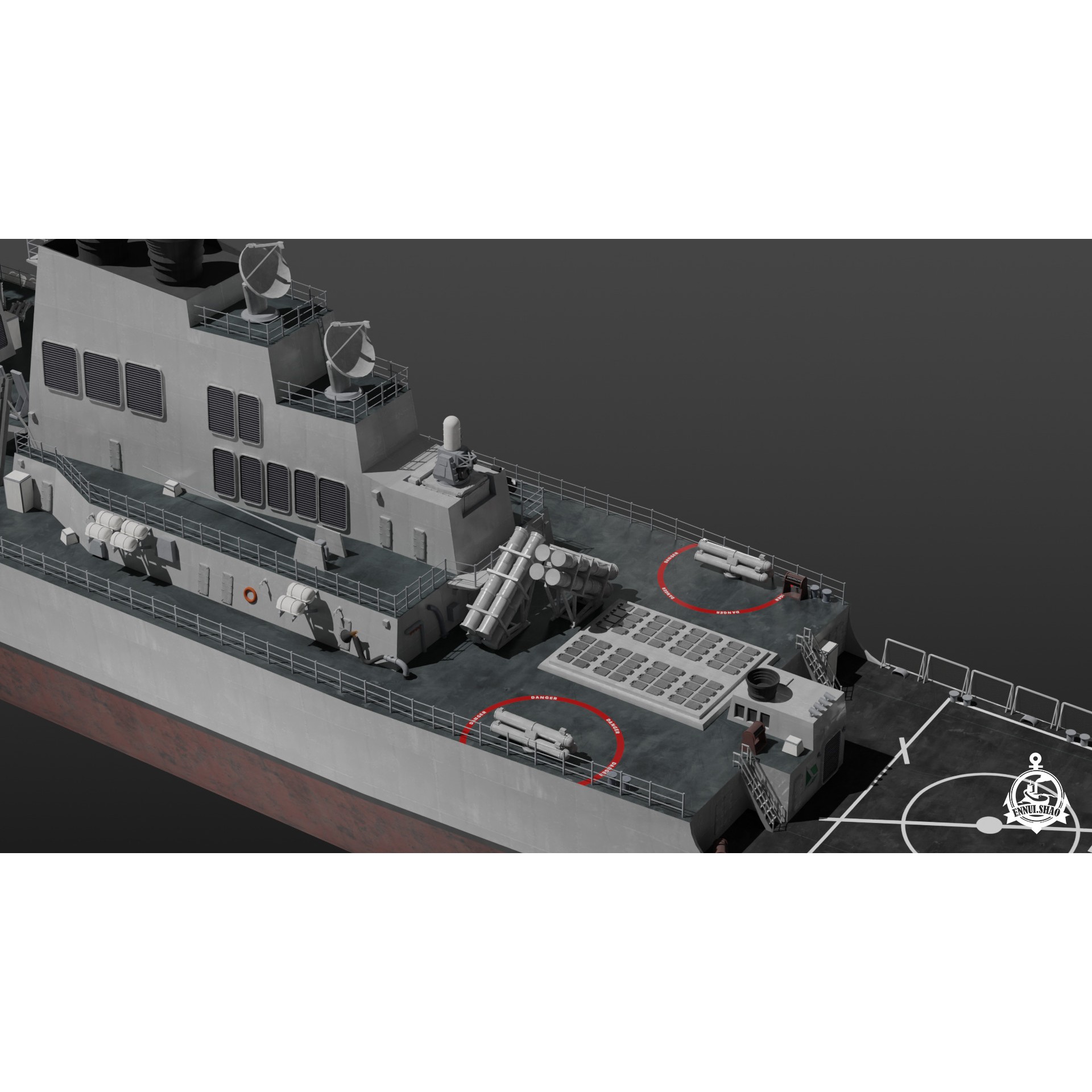 USS Arleigh Burke - Game-Ready 3D Model - View 16