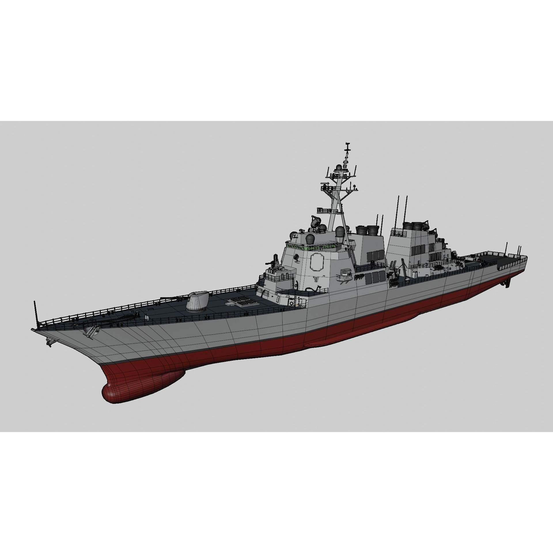 USS Arleigh Burke - Game-Ready 3D Model - View 18