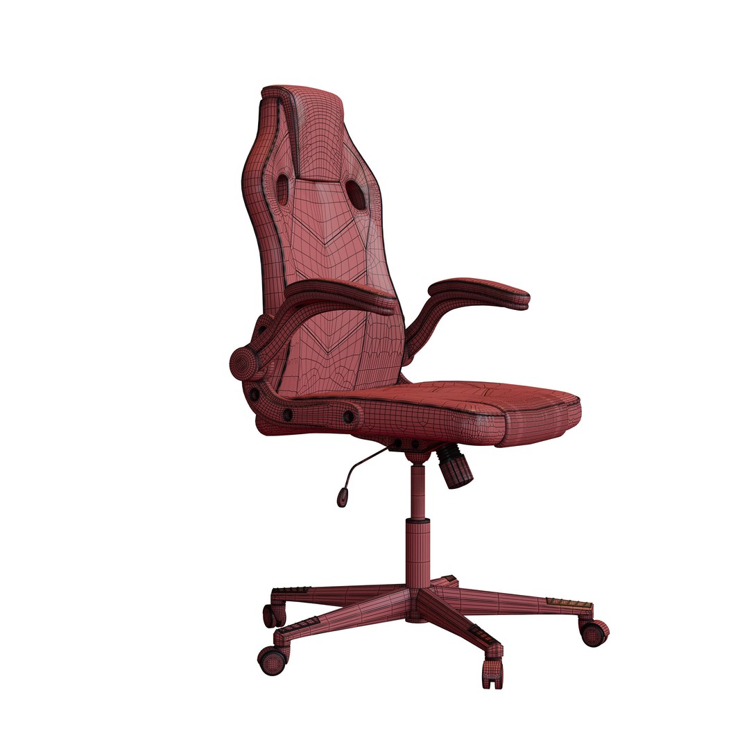 Jysk VOJENS Gaming Chair 3D Model – Modern Furniture Asset, FBX, OBJ - View 14