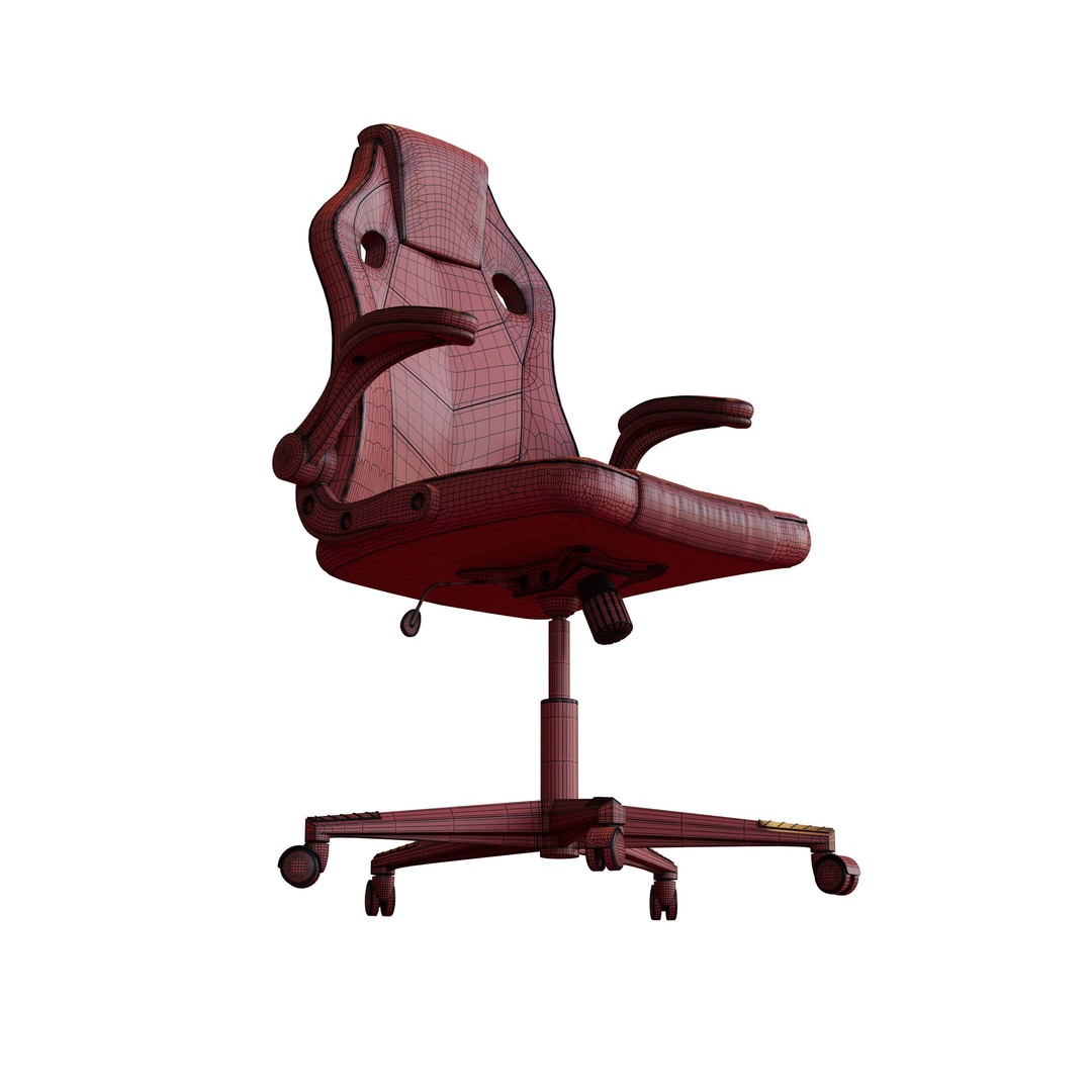 Jysk VOJENS Gaming Chair 3D Model – Modern Furniture Asset, FBX, OBJ - View 16