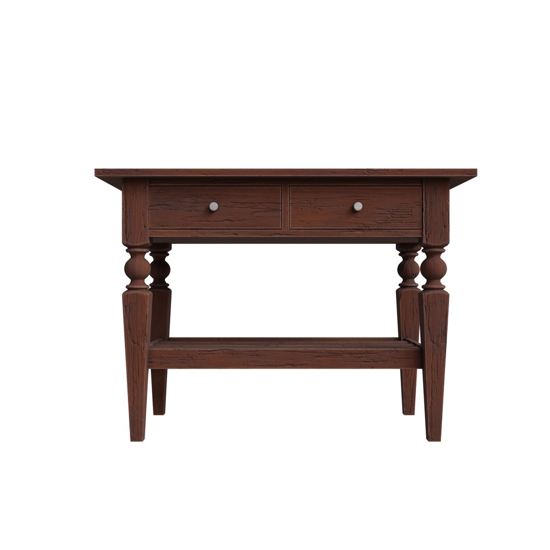 Wooden Table 3D Model – Modern Furniture Asset, PBR Textures, FBX - View 16