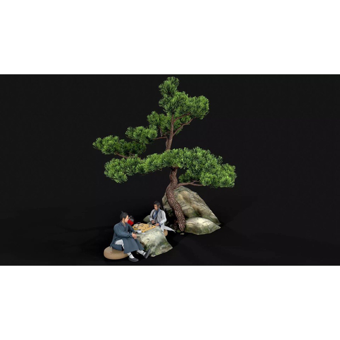 Man Character 3D Model – Low Poly Rigged Asset, FBX, MAX, Maya - View 2