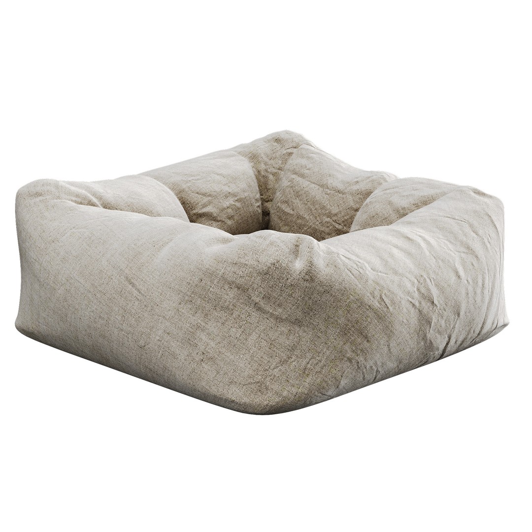 Cat Seat 3D Model – Low Poly Furniture Chair, OBJ Format - View 35