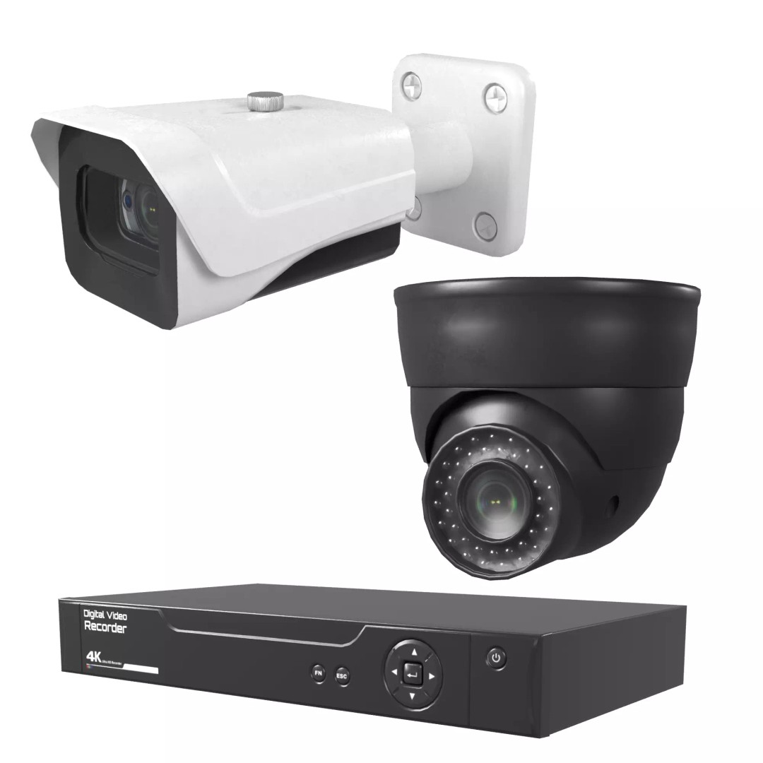 Home Security Systems 3D Model – Low Poly PBR Bundle, FBX, OBJ - View 2