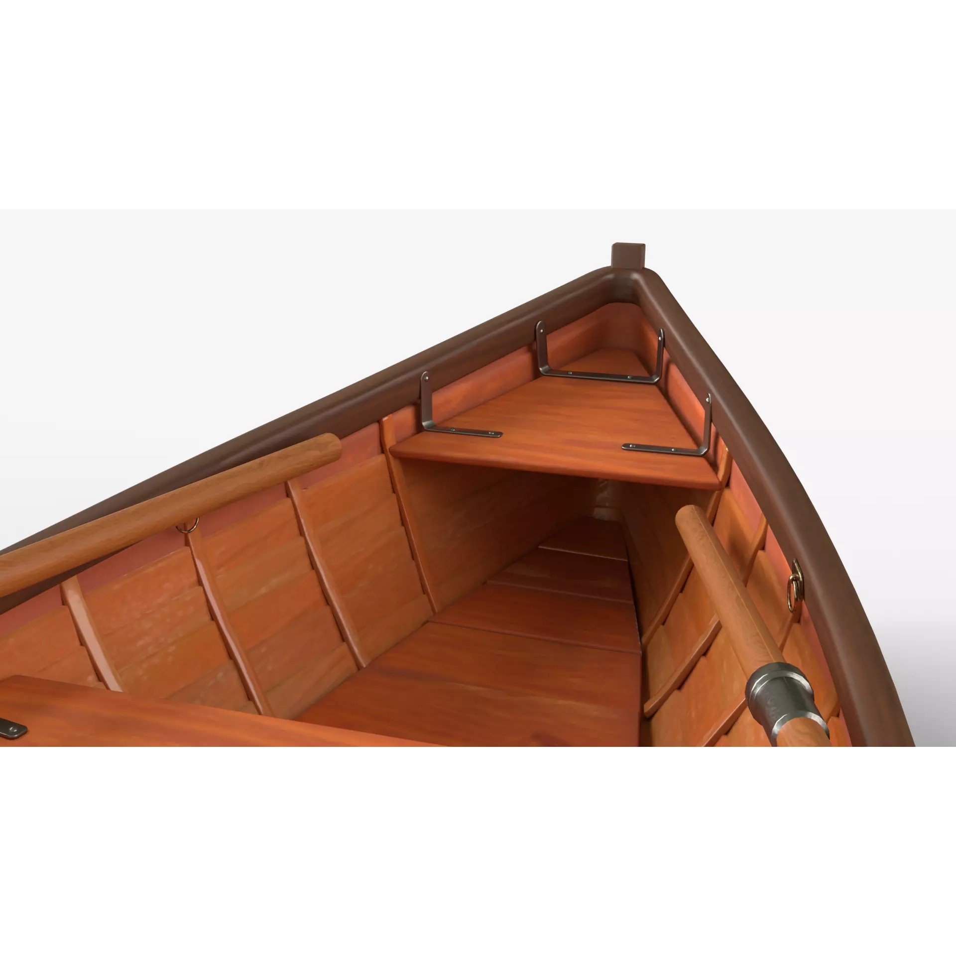 Wooden Boat - Game-Ready 3D Model - View 10