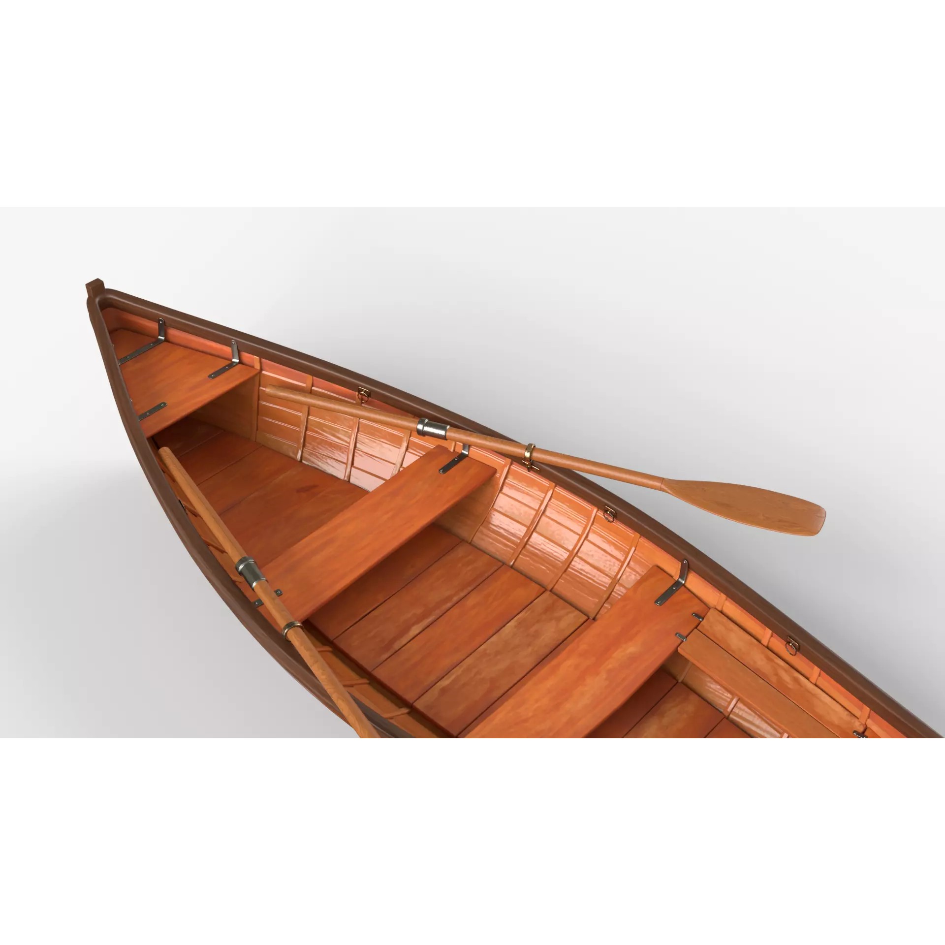 Wooden Boat - Game-Ready 3D Model - View 11