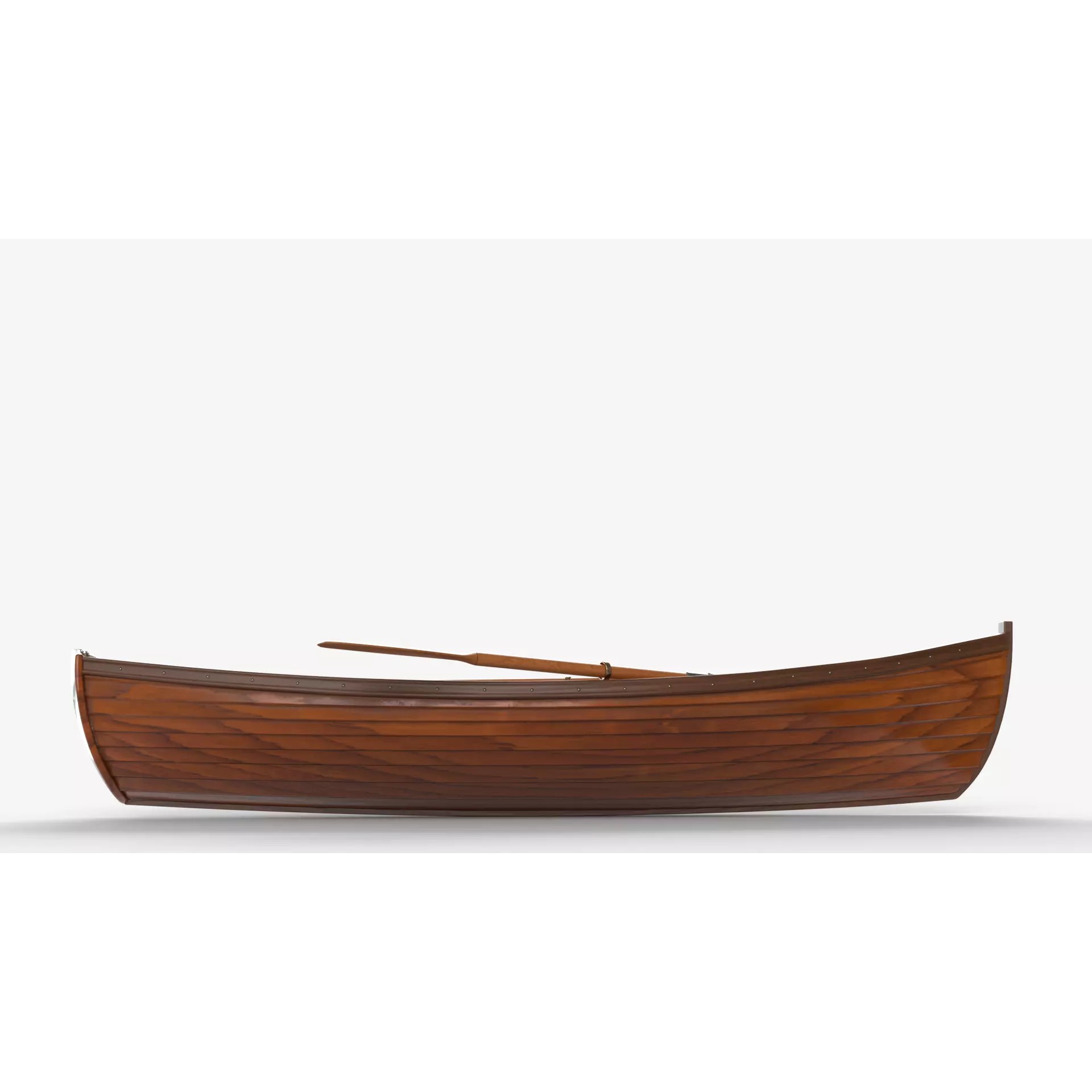 Wooden Boat - Game-Ready 3D Model - View 12