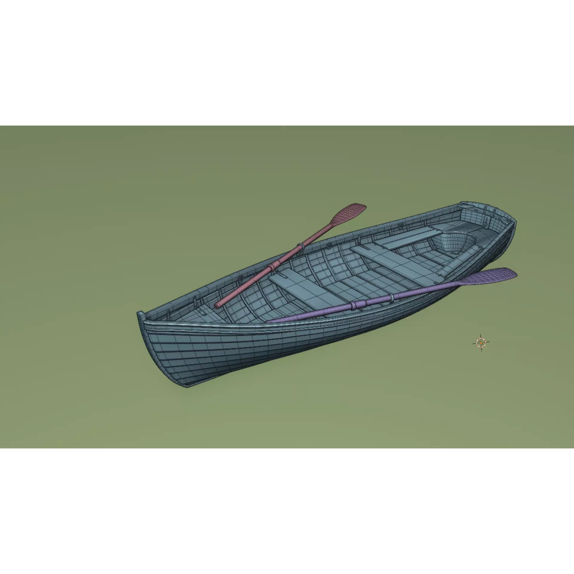 Wooden Boat - Game-Ready 3D Model - View 13