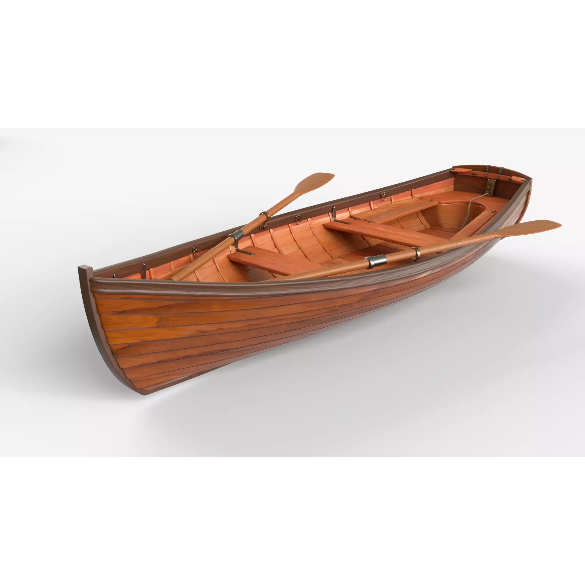 Wooden Boat - Game-Ready 3D Model - View 2