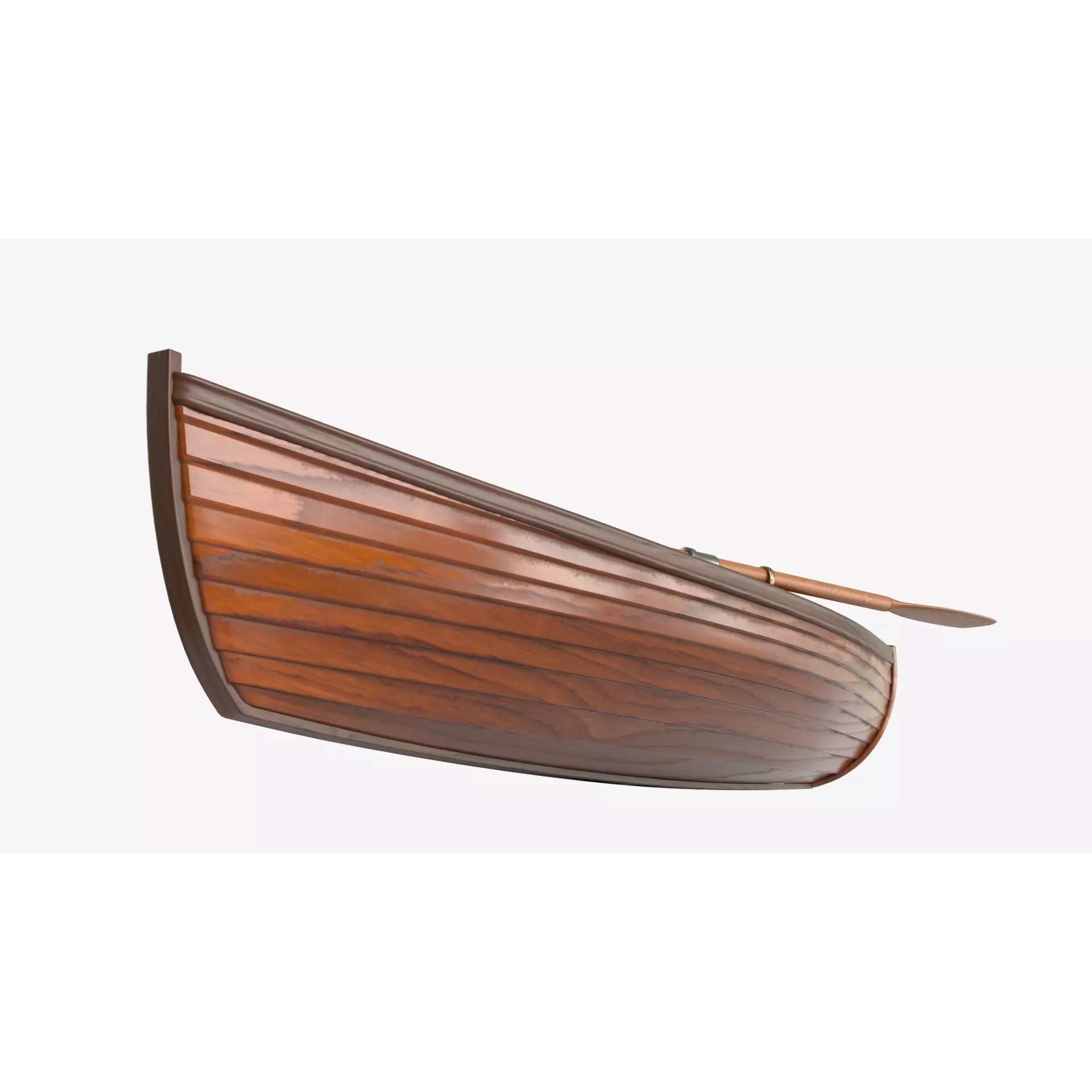 Wooden Boat - Game-Ready 3D Model - View 4
