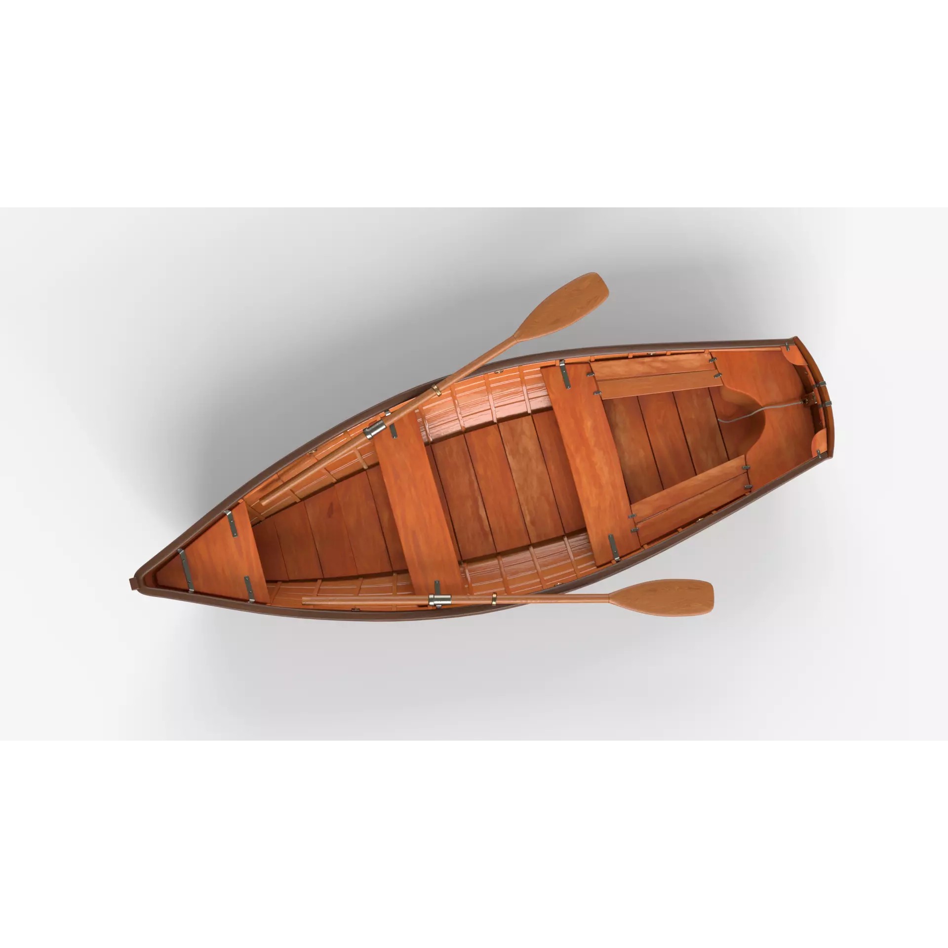 Wooden Boat - Game-Ready 3D Model - View 7