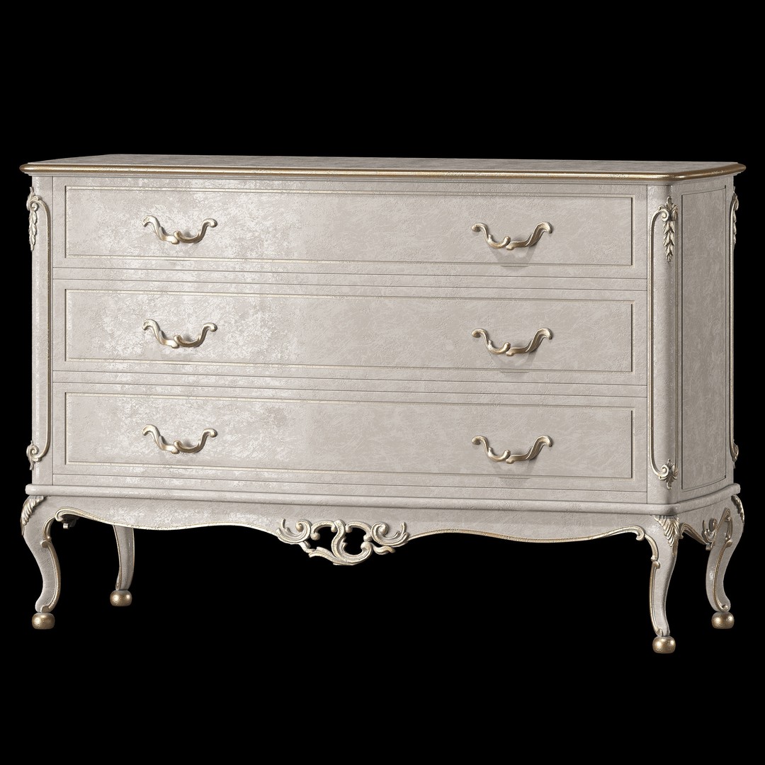 Juliette's Interiors Nightstand & Dresser 3D Model – Classic Art Furniture - View 19
