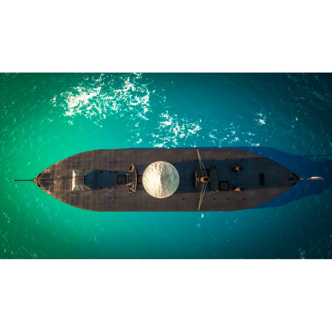 USS Monitor 3D Model – Detailed Ironclad Warship, Game Ready - View 14