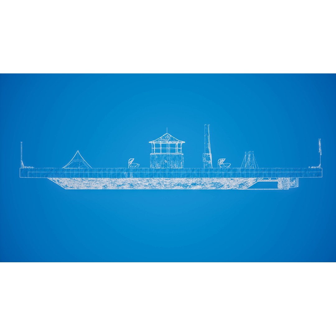 USS Monitor 3D Model – Detailed Ironclad Warship, Game Ready - View 18