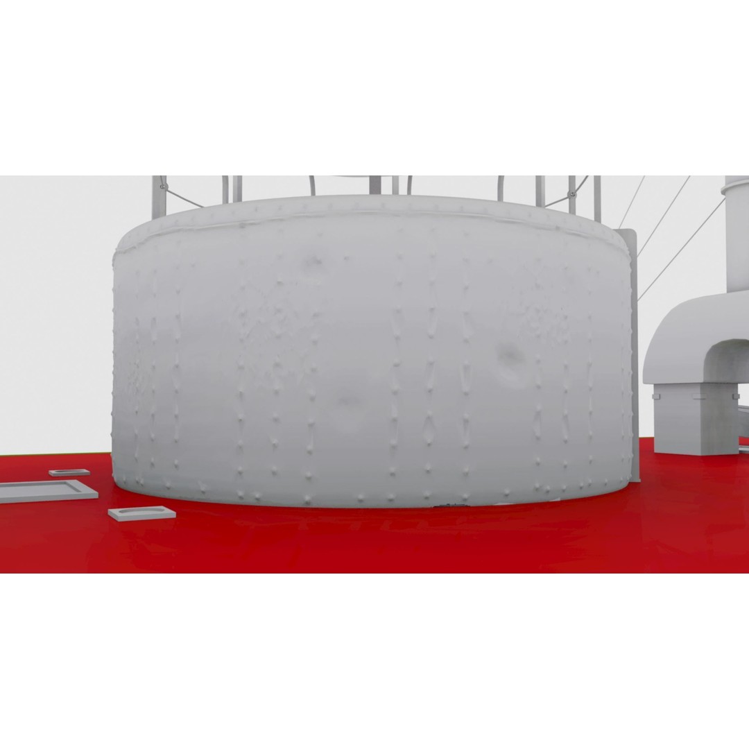 USS Monitor 3D Model – Detailed Ironclad Warship, Game Ready - View 9