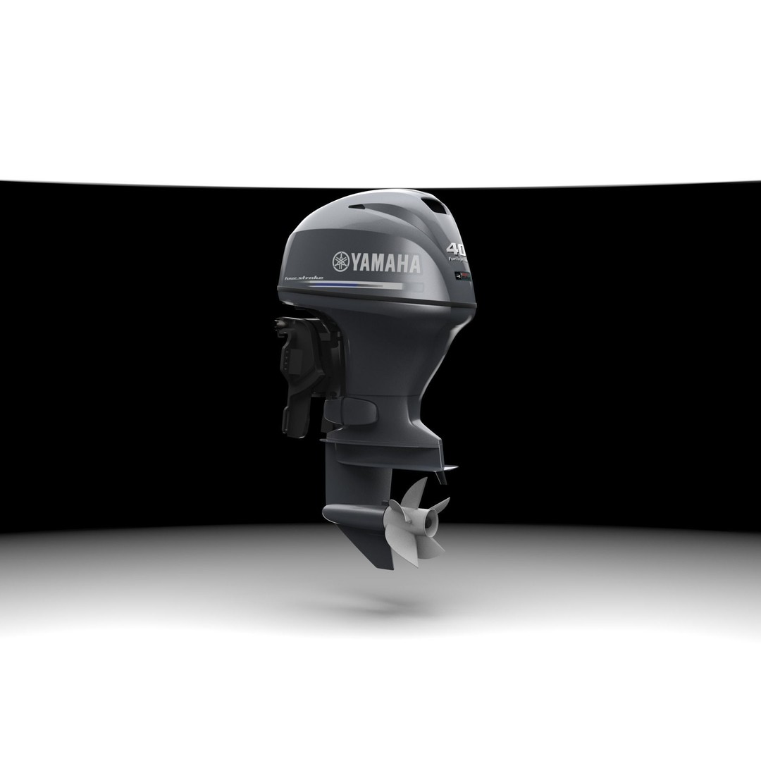 Yamaha F40F Outboard Engine 3D Model – High Poly Rigged Asset, FBX - View 11