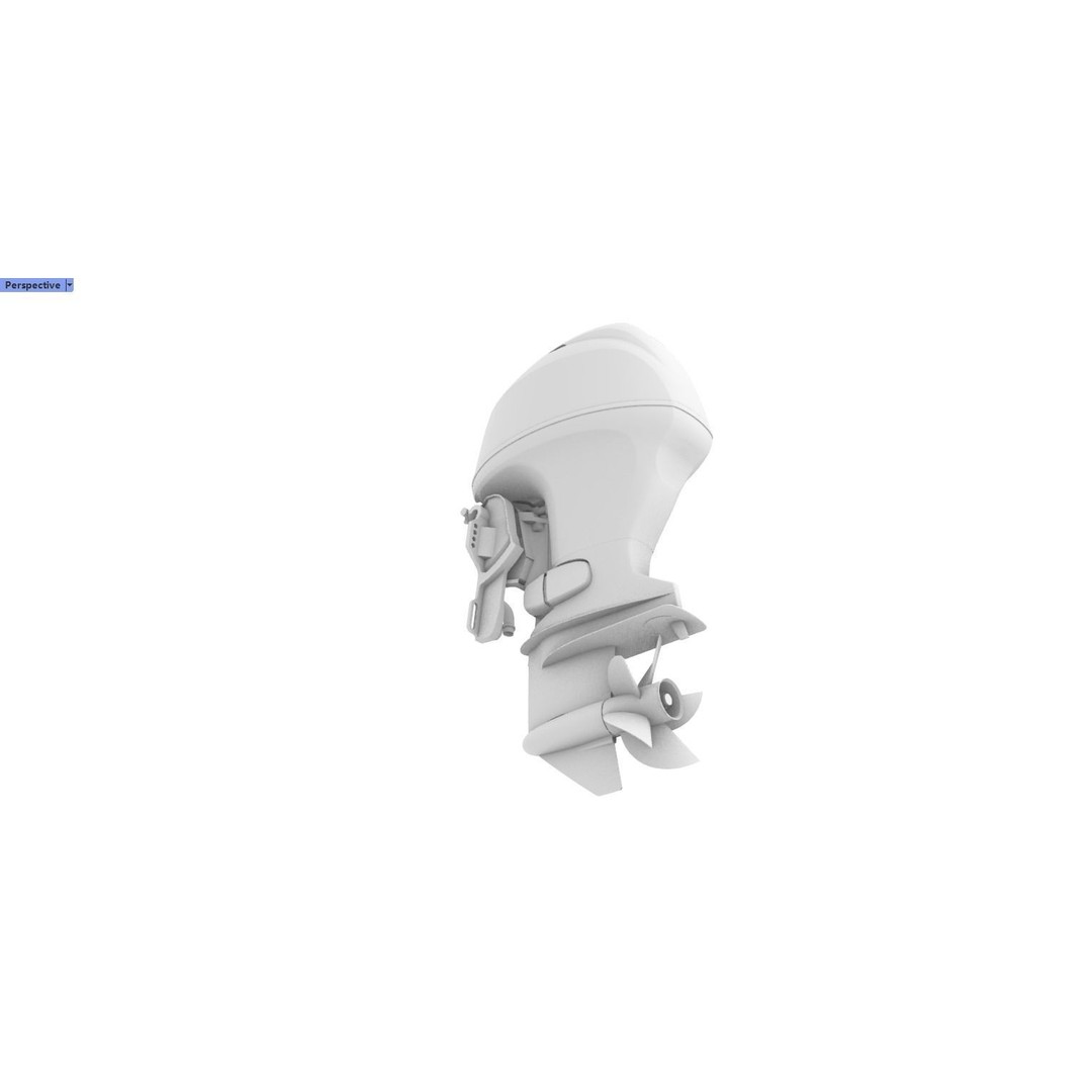 Yamaha F40F Outboard Engine 3D Model – High Poly Rigged Asset, FBX - View 12
