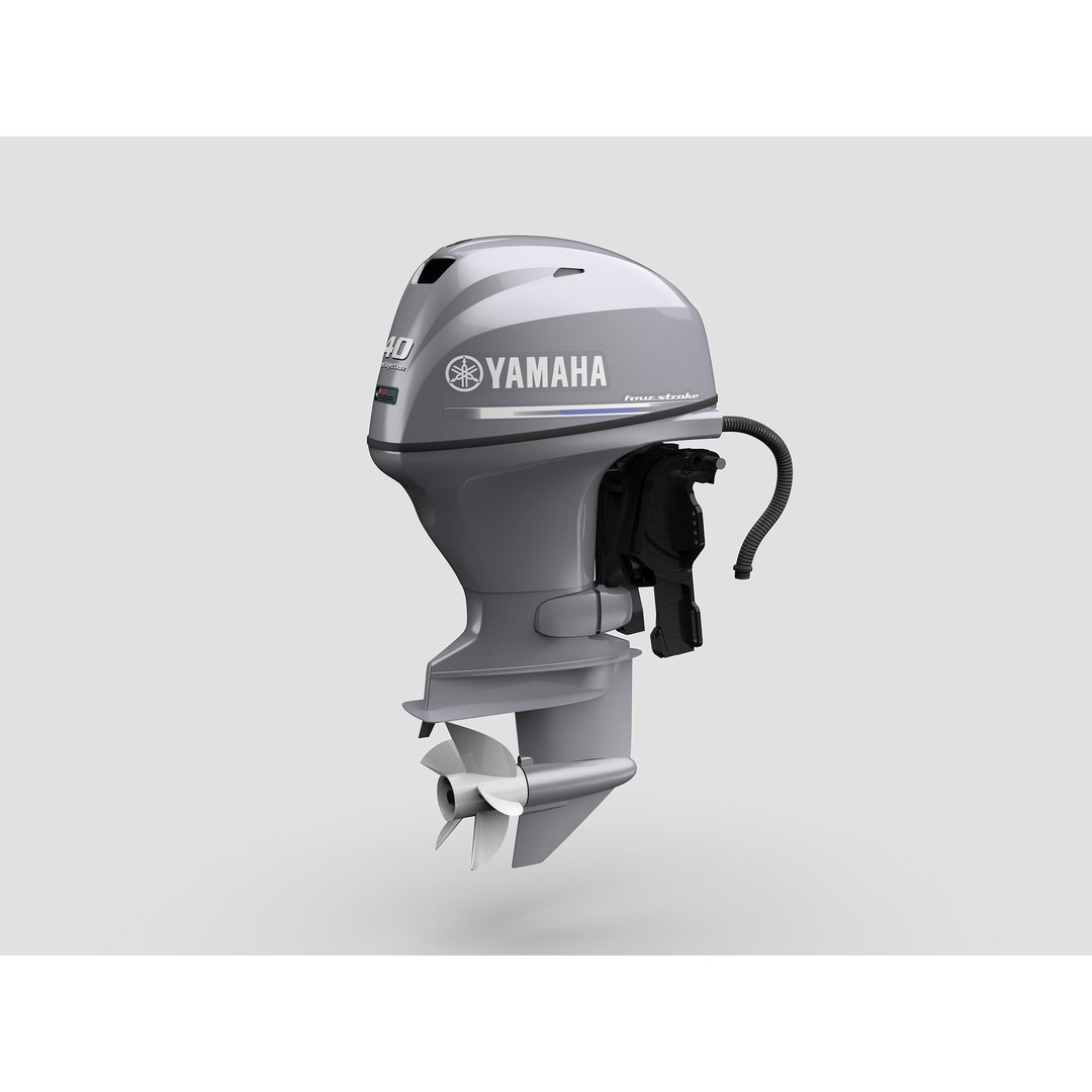 Yamaha F40F Outboard Engine 3D Model – High Poly Rigged Asset, FBX - View 3