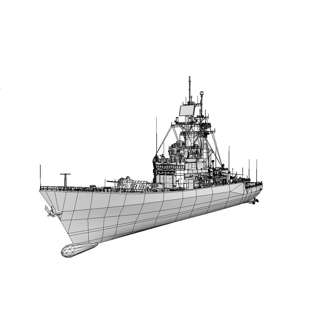 Coast Guard Low-Poly 3D Model – Game-Ready Military Watercraft, FBX