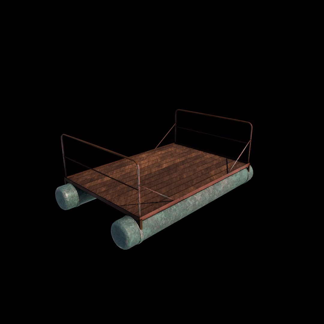 Boatyard 3D Model – High Poly Animation Asset, FBX, Blender - View 2