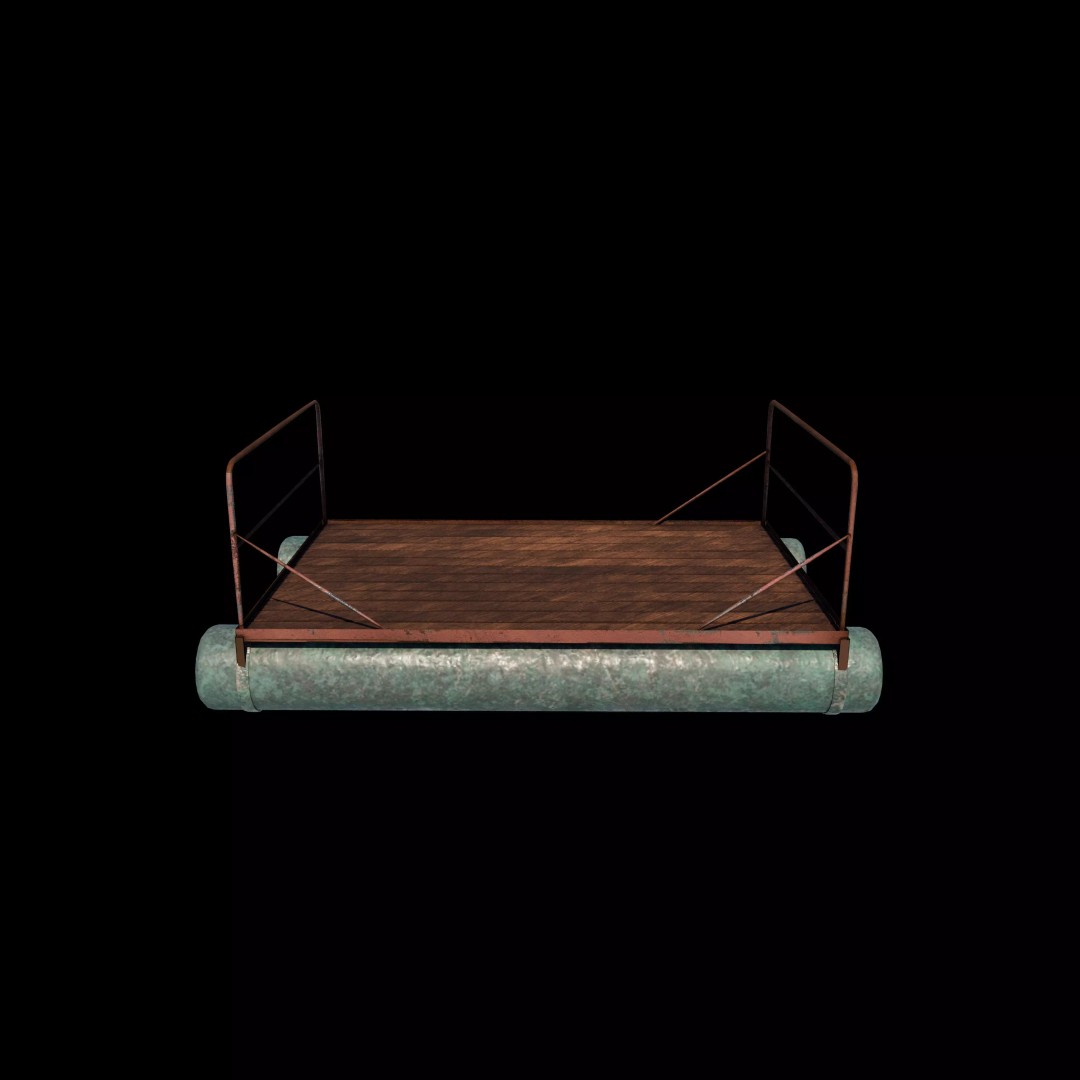 Boatyard 3D Model – High Poly Animation Asset, FBX, Blender - View 3